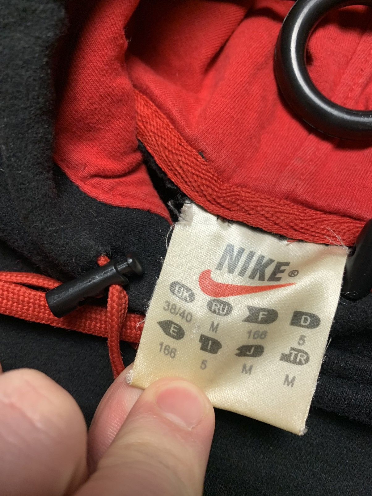 Nike × Vintage Vintage Nike hoodie red logo swoosh size S Size US S / EU 44-46 / 1 - 5 Thumbnail