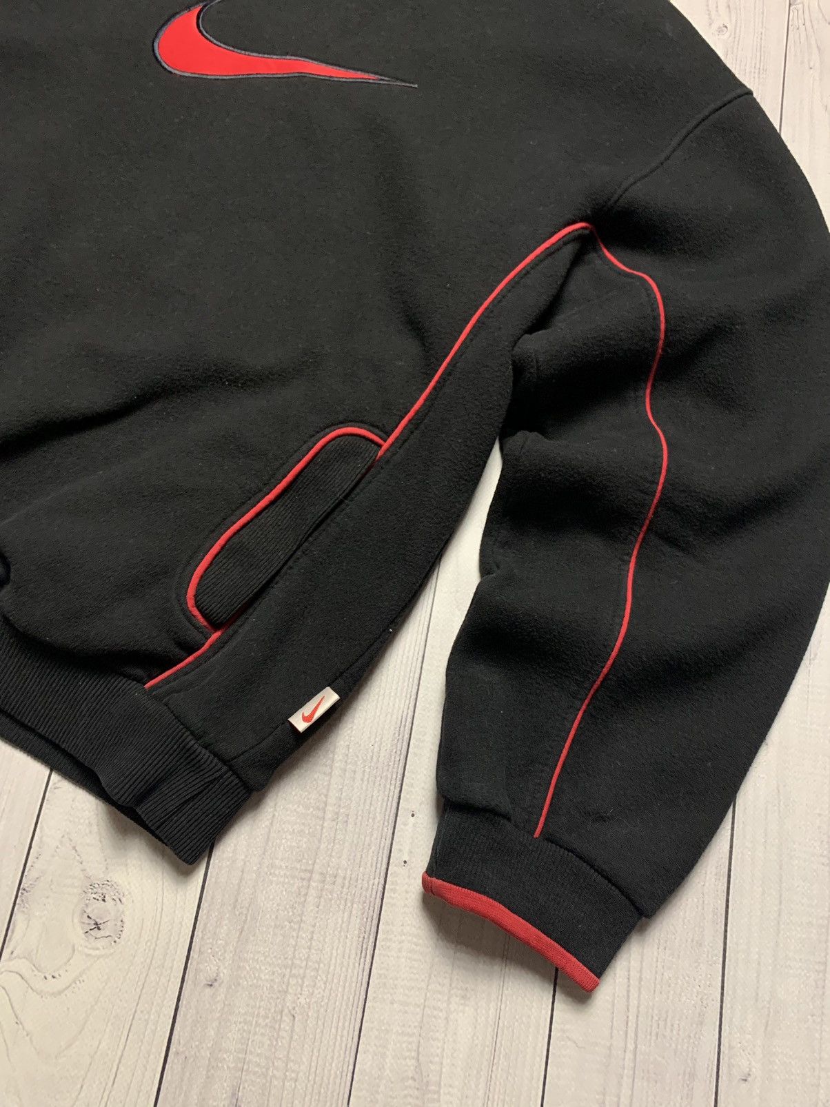 Nike × Vintage Vintage Nike hoodie red logo swoosh size S Size US S / EU 44-46 / 1 - 3 Thumbnail