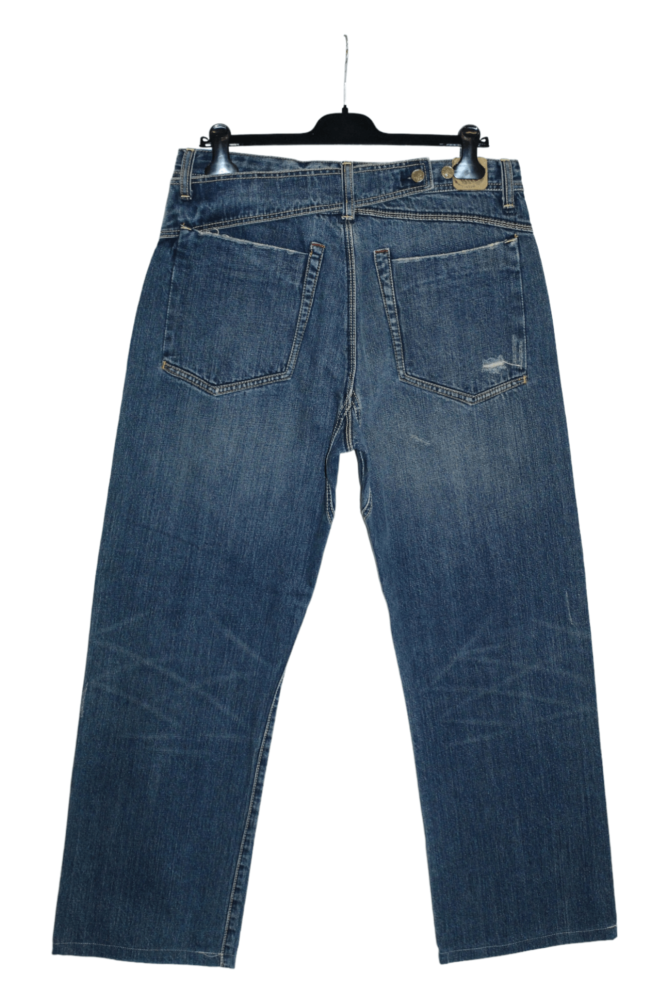 Japanese Brand Vtg🔥Ben Sherman Dirty Wash Faded Japan Selvedge baggy jeans Size US 34 / EU 50 - 4 Thumbnail