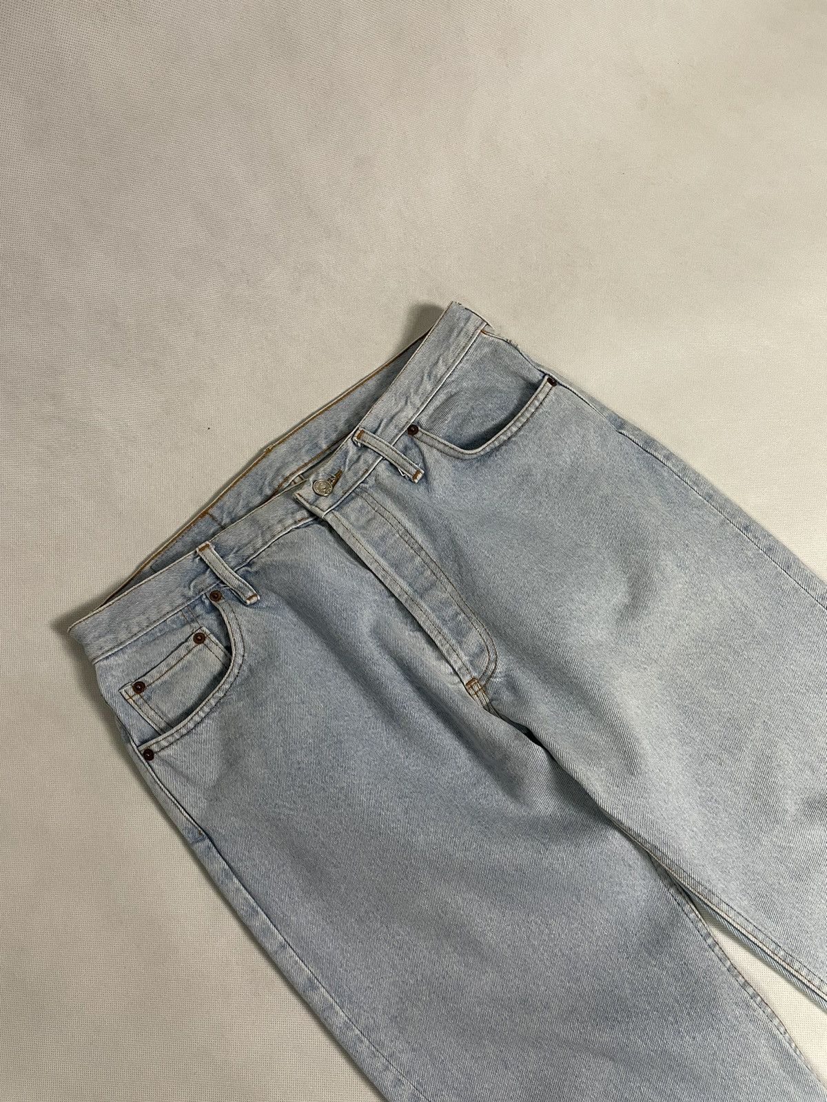 Levi's × Levi's Vintage Clothing × Vintage Vintage 90s Levis 501 Light Washed Denim Faded Jeans Size US 33 - 2 Thumbnail