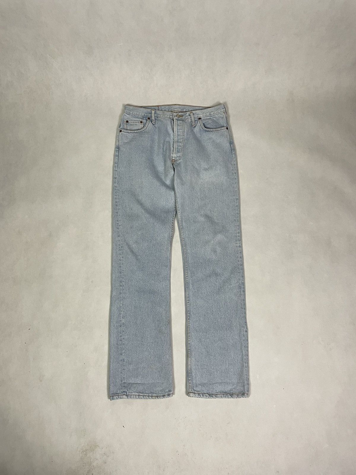 Levi's × Levi's Vintage Clothing × Vintage Vintage 90s Levis 501 Light Washed Denim Faded Jeans Size US 33 - 1 Thumbnail