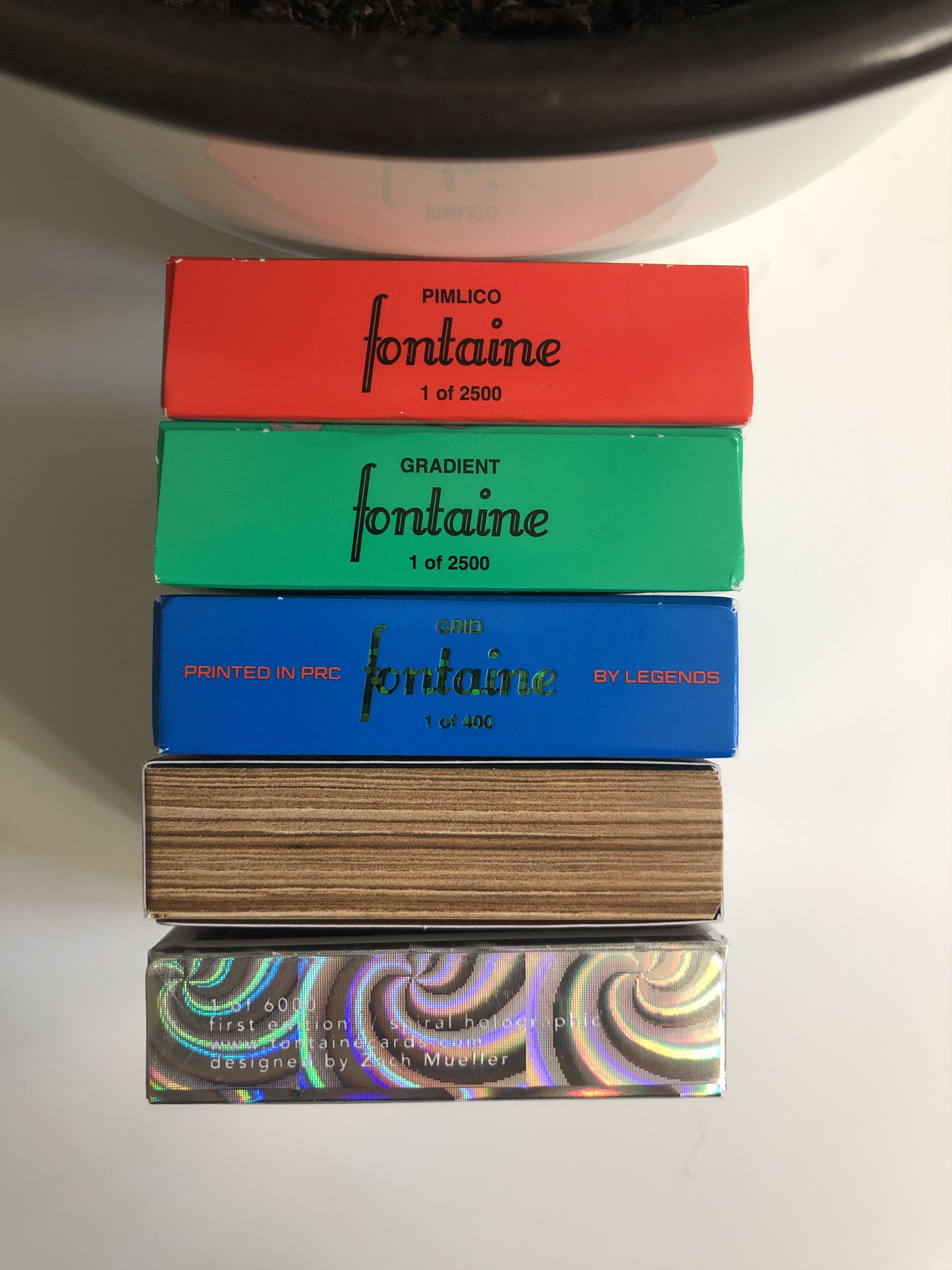 Brain Dead Fontaine Fantasies Gradient Card Deck Size ONE SIZE - 4 Thumbnail