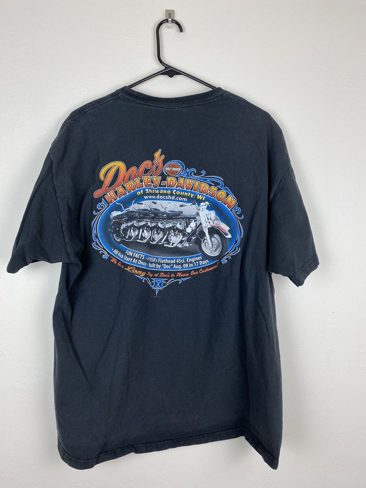 Harley Davidson Vintage Harley Davidson Pocket Tee T Shirt Size US L / EU 52-54 / 3 - 2 Thumbnail