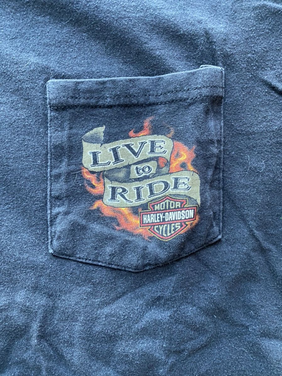 Harley Davidson Vintage Harley Davidson Pocket Tee T Shirt Size US L / EU 52-54 / 3 - 5 Thumbnail