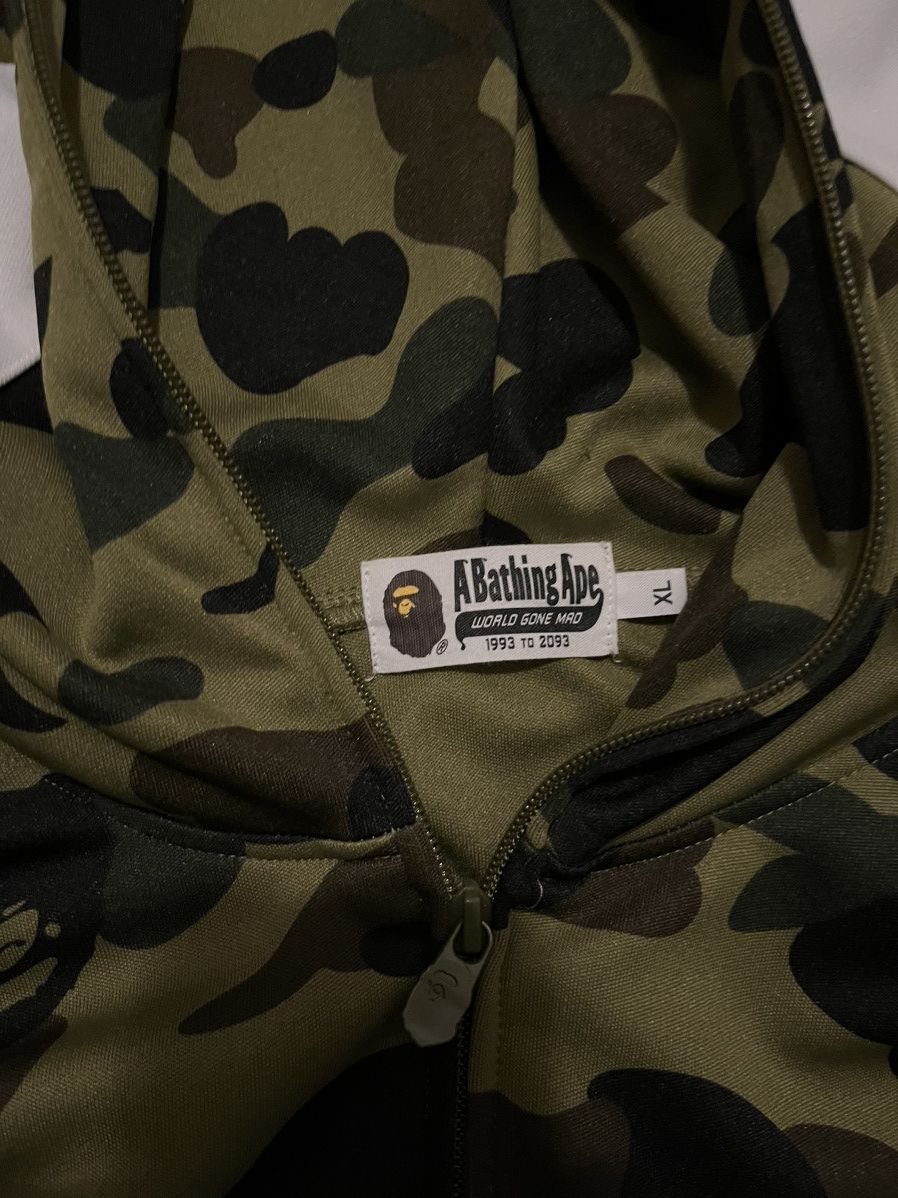 Bape 1st Camo Jersey Full Zip Hoodie Size US XL / EU 56 / 4 - 7 Thumbnail