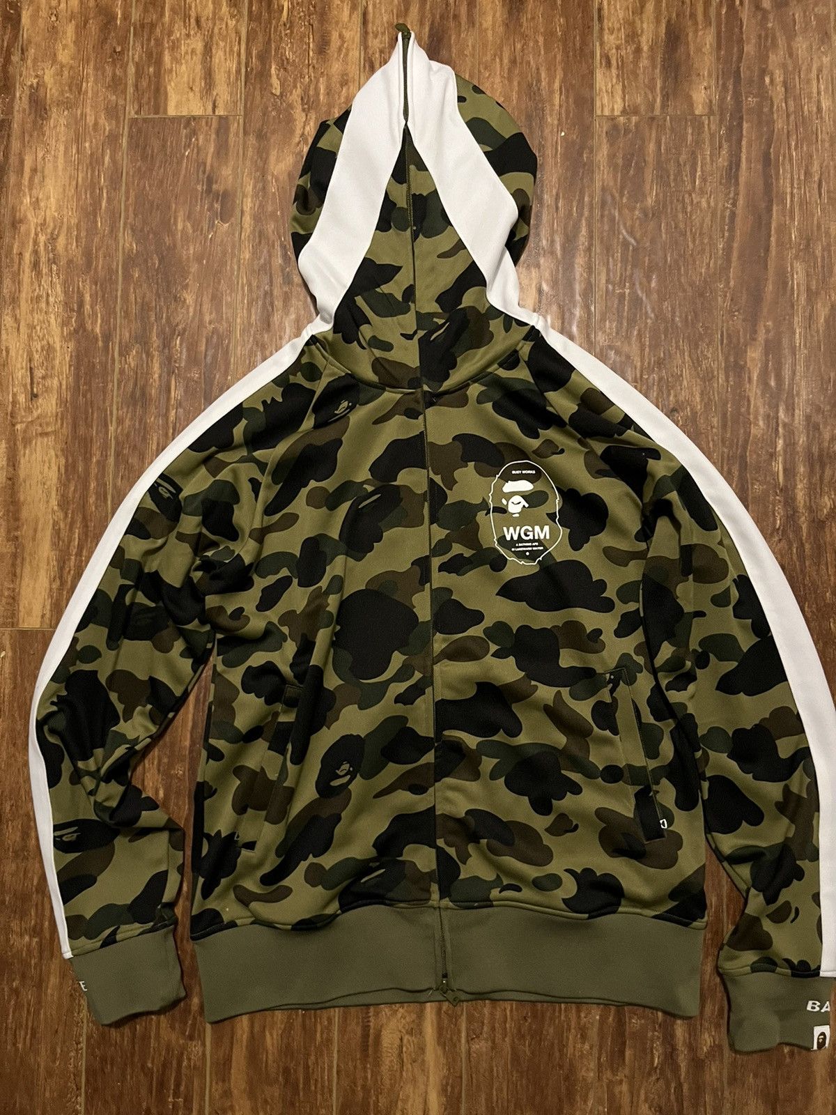 Bape 1st Camo Jersey Full Zip Hoodie Size US XL / EU 56 / 4 - 1 Thumbnail