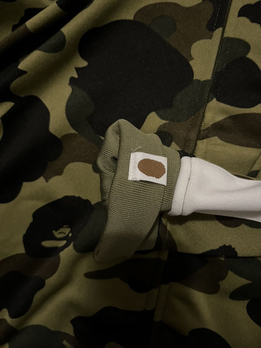 Bape 1st Camo Jersey Full Zip Hoodie Size US XL / EU 56 / 4 - 5 Thumbnail