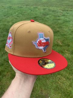 TEXAS RANGERS 1995 ALL STAR GAME INFRARED PINK BRIM NEW ERA FITTED