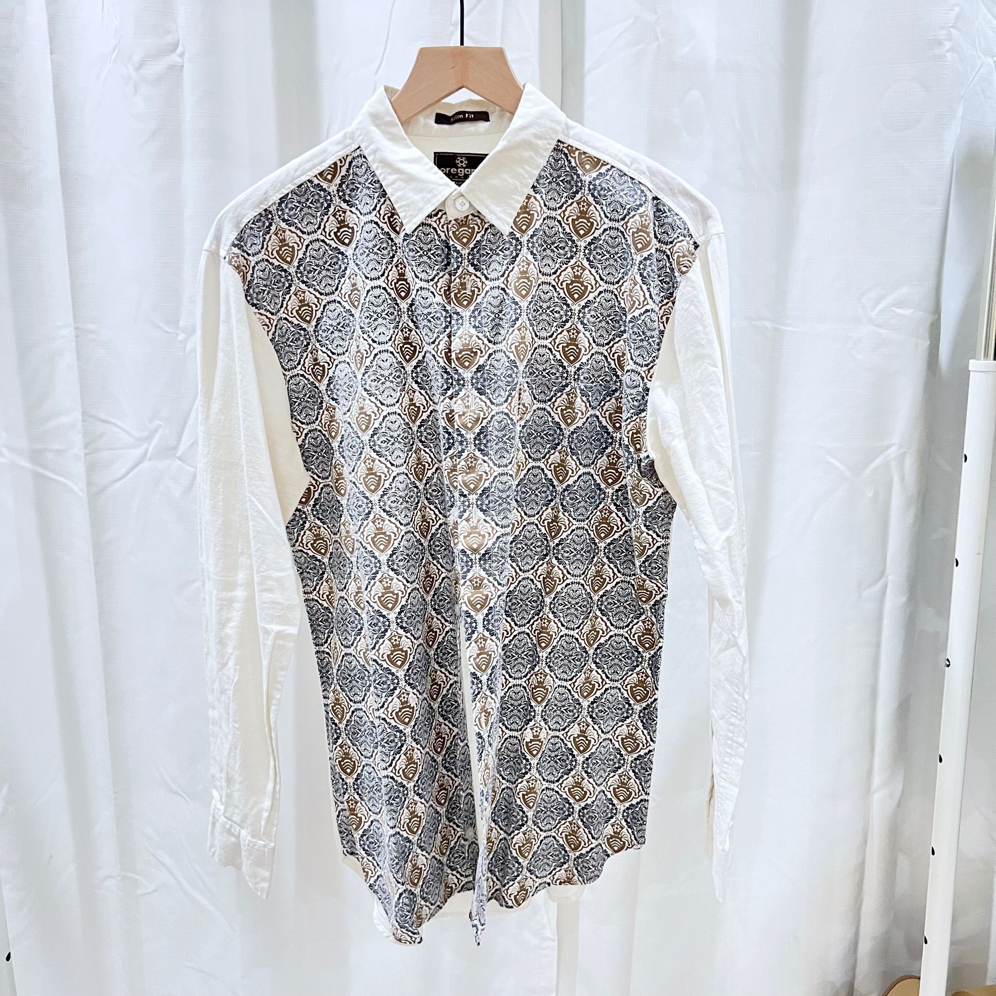 Oregano Spain Batik Button Up Long Sleeve Shirt