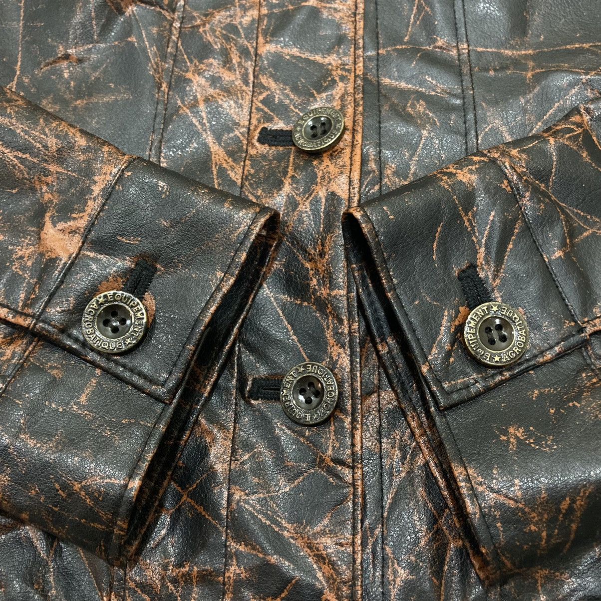 Yasuyuki Ishii CAROLL TIE DYE BUTTON UP LEATHER JACKET Size US M / EU 48-50 / 2 - 6 Thumbnail