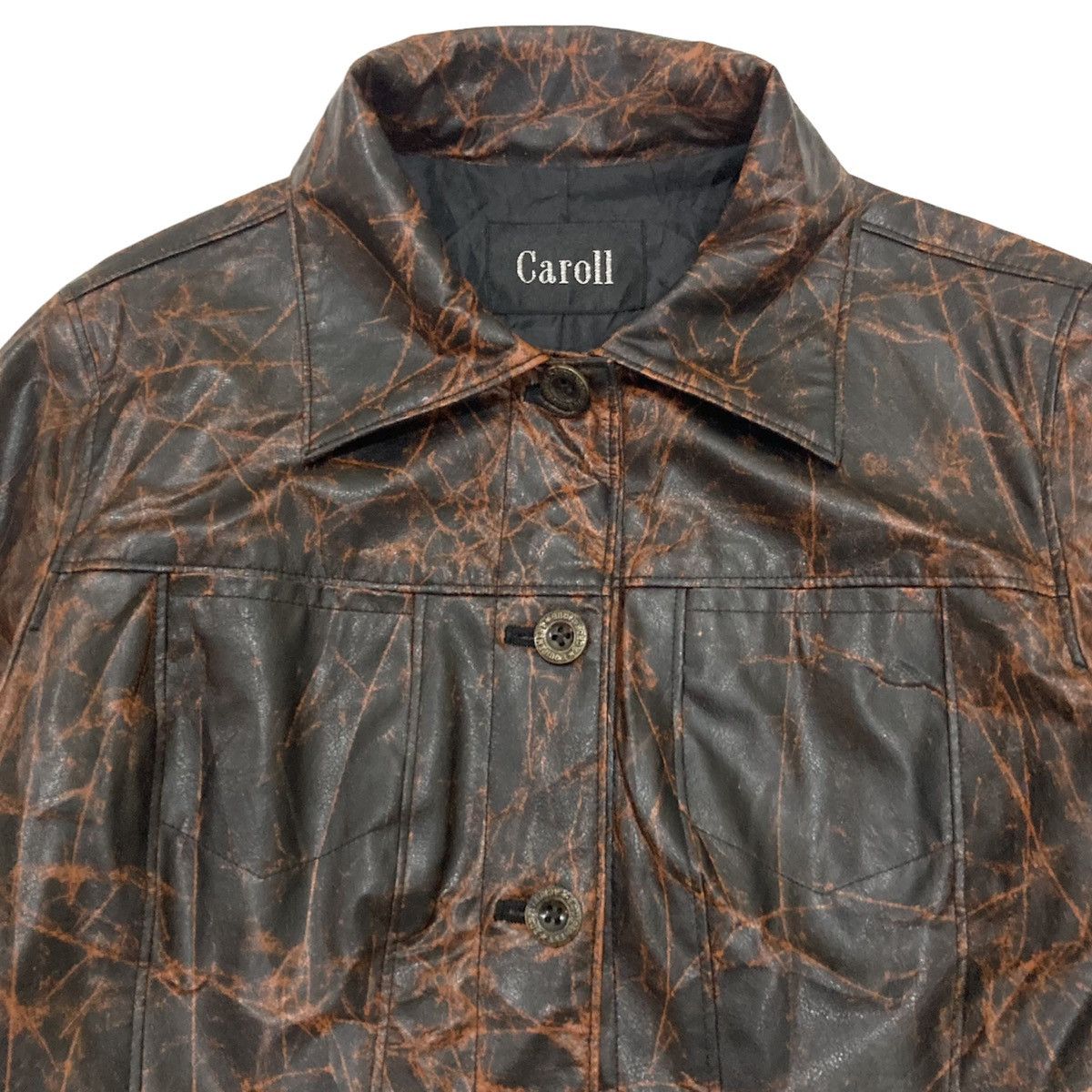 Yasuyuki Ishii CAROLL TIE DYE BUTTON UP LEATHER JACKET Size US M / EU 48-50 / 2 - 3 Thumbnail
