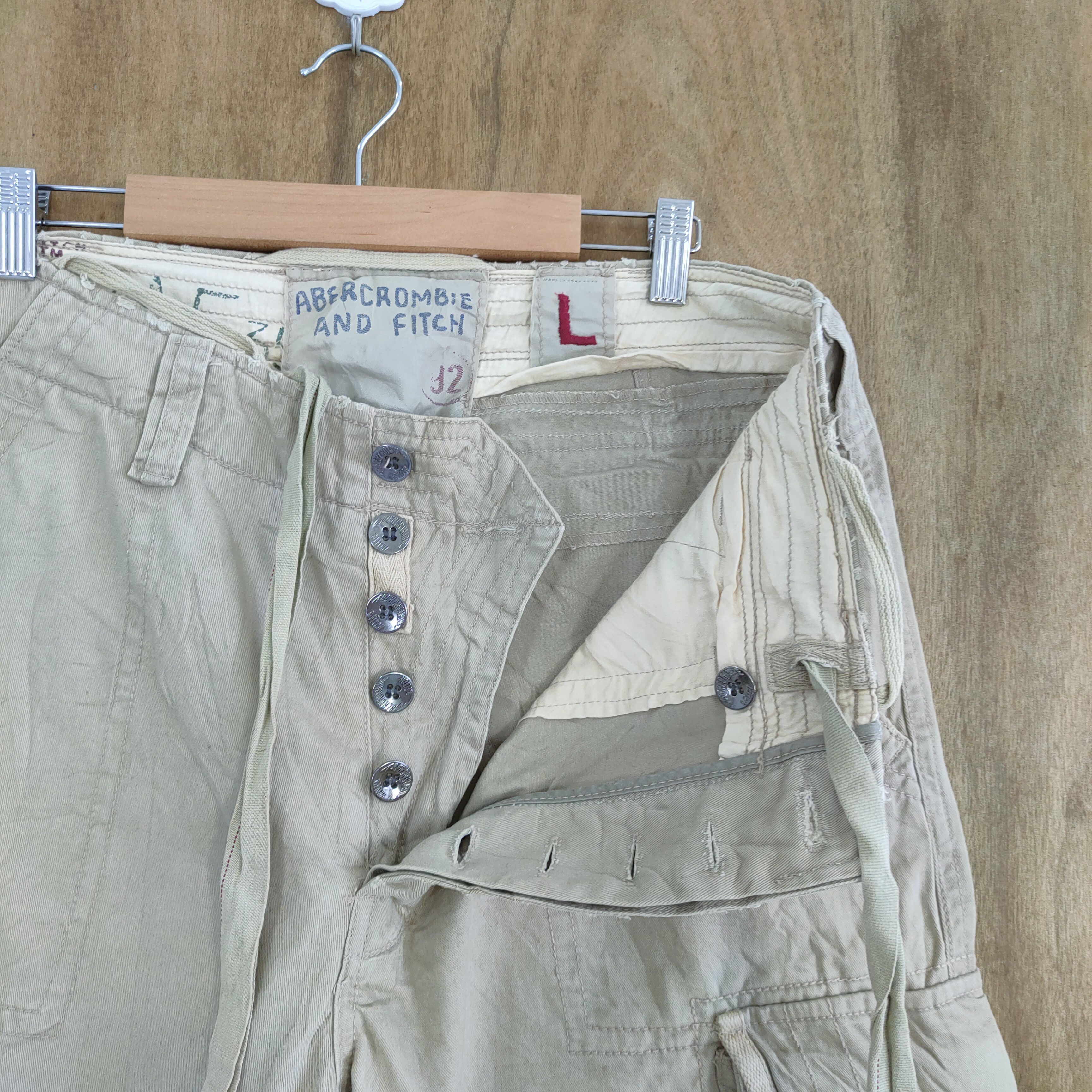 Abercrombie & Fitch VINTAGE ABERCROMBIE & FITCH CARGO PANTS Size US 34 / EU 50 - 12 Thumbnail