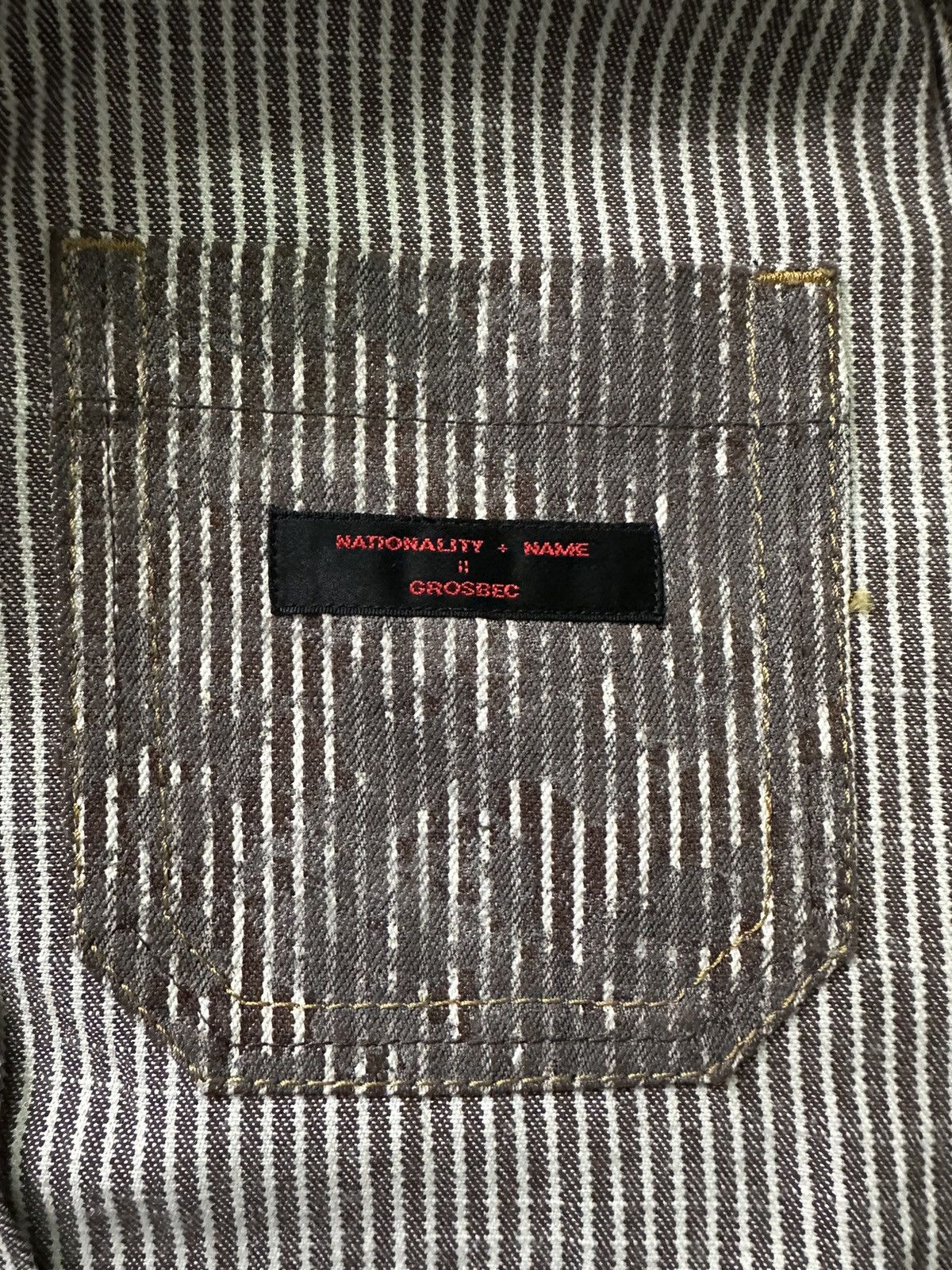 Japanese Brand AW2006 Nationality + Name = Grossbec trompe l’oeil jacket Size US M / EU 48-50 / 2 - 16 Thumbnail