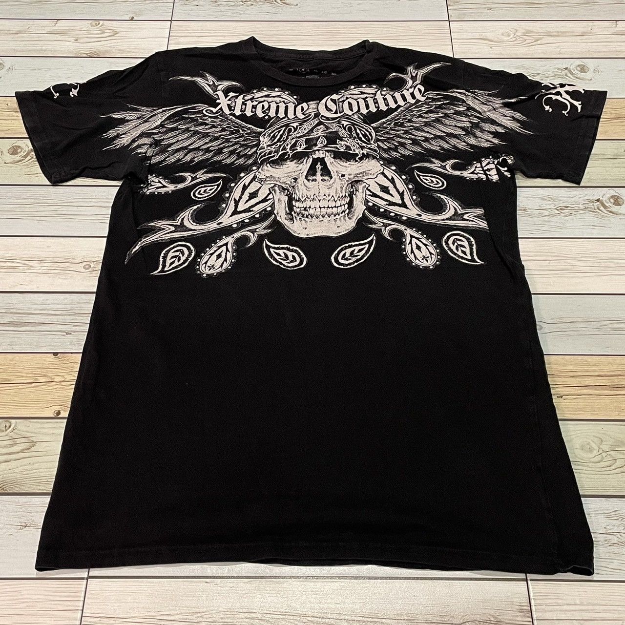 Rare Xtreme Culture Tee Y2K Affliction Stlye Skulls Tee