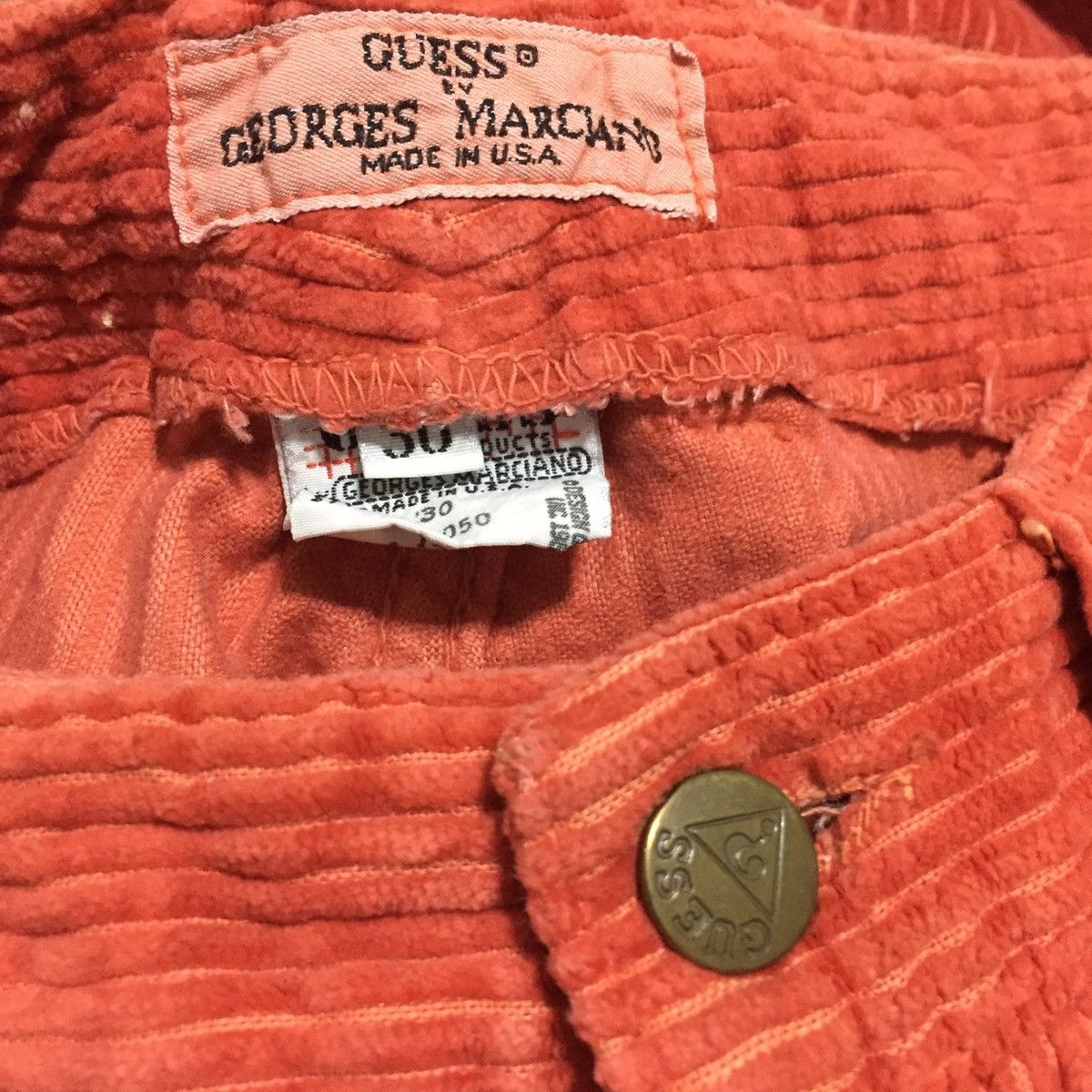 Guess Vintage Guess by Georges Marciano Corduroy Pants Size US 26 / EU 42 - 6 Thumbnail