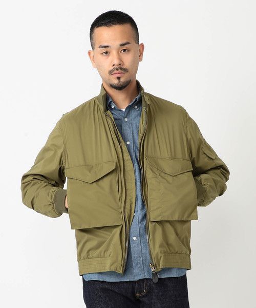 Beams Plus Beams Plus WEP Olive Green Multipockets Bomber Jacket Size US M / EU 48-50 / 2 - 2 Thumbnail