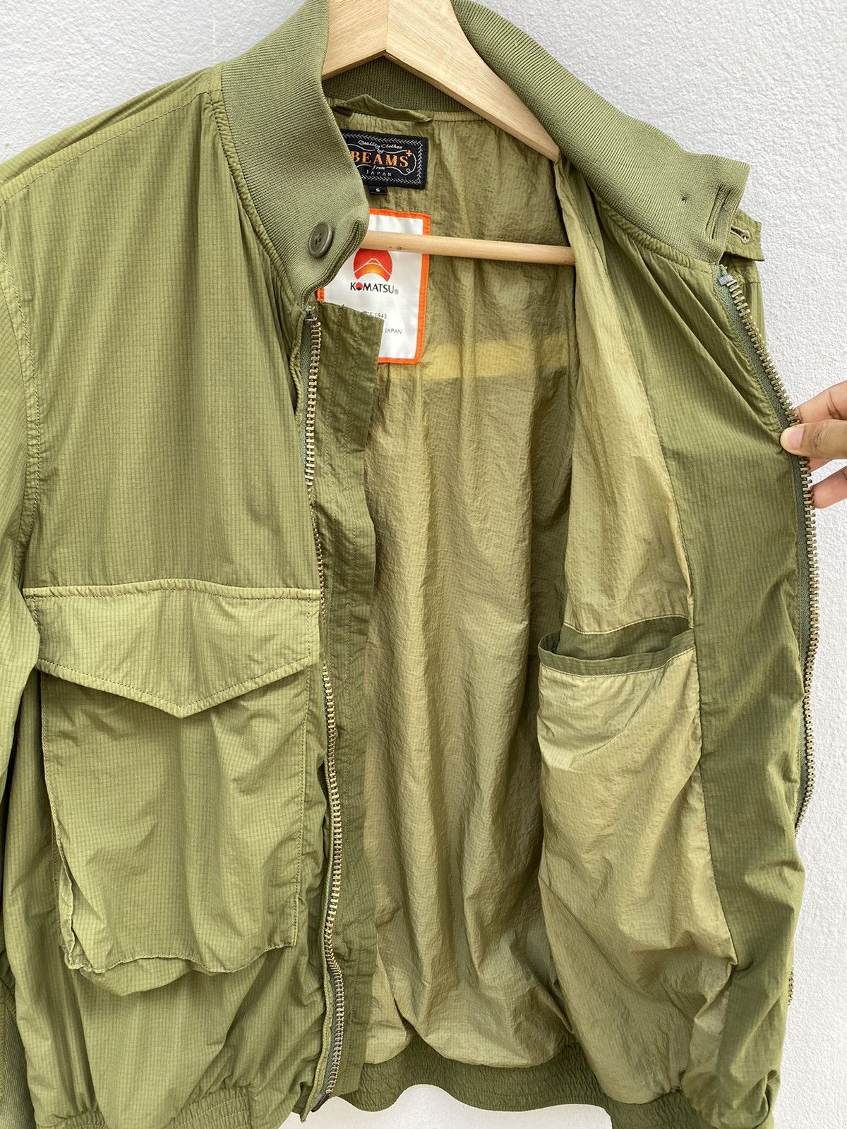 Beams Plus Beams Plus WEP Olive Green Multipockets Bomber Jacket Size US M / EU 48-50 / 2 - 11 Thumbnail