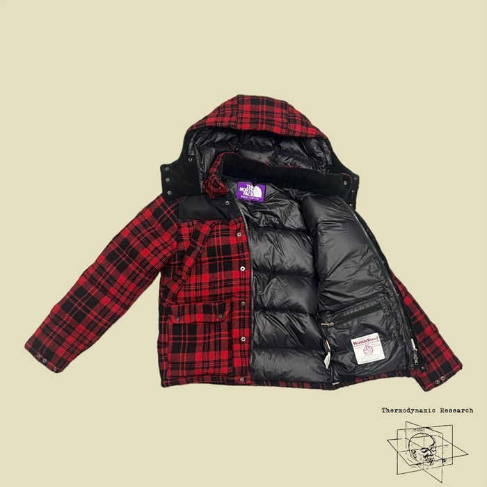 Nanamica The North Face Purple Label Harris Tweed Nuptse Down