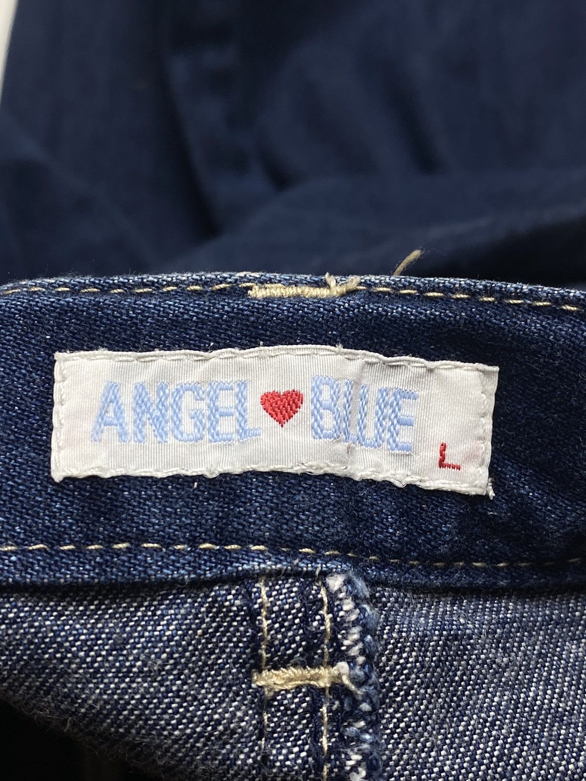 Hysteric Glamour × Japanese Brand 1990s Angel Blue - Super Flared Denim Pants Size US 27 - 7 Thumbnail