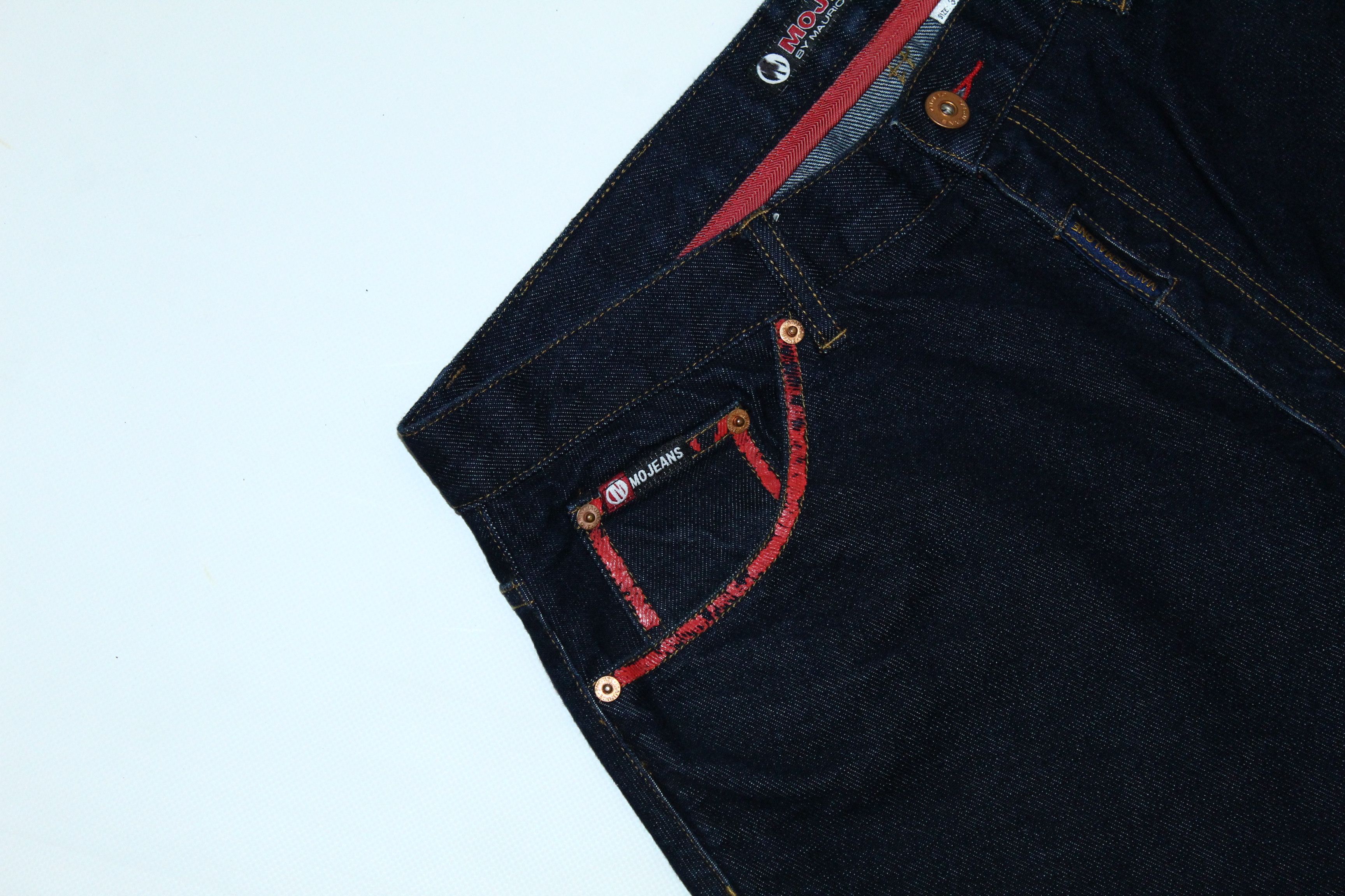 Japanese Brand 💥MO Jeans by Maurice Malone Arc leg OG Bloody art Rap Jeans Size US 36 / EU 52 - 16 Thumbnail