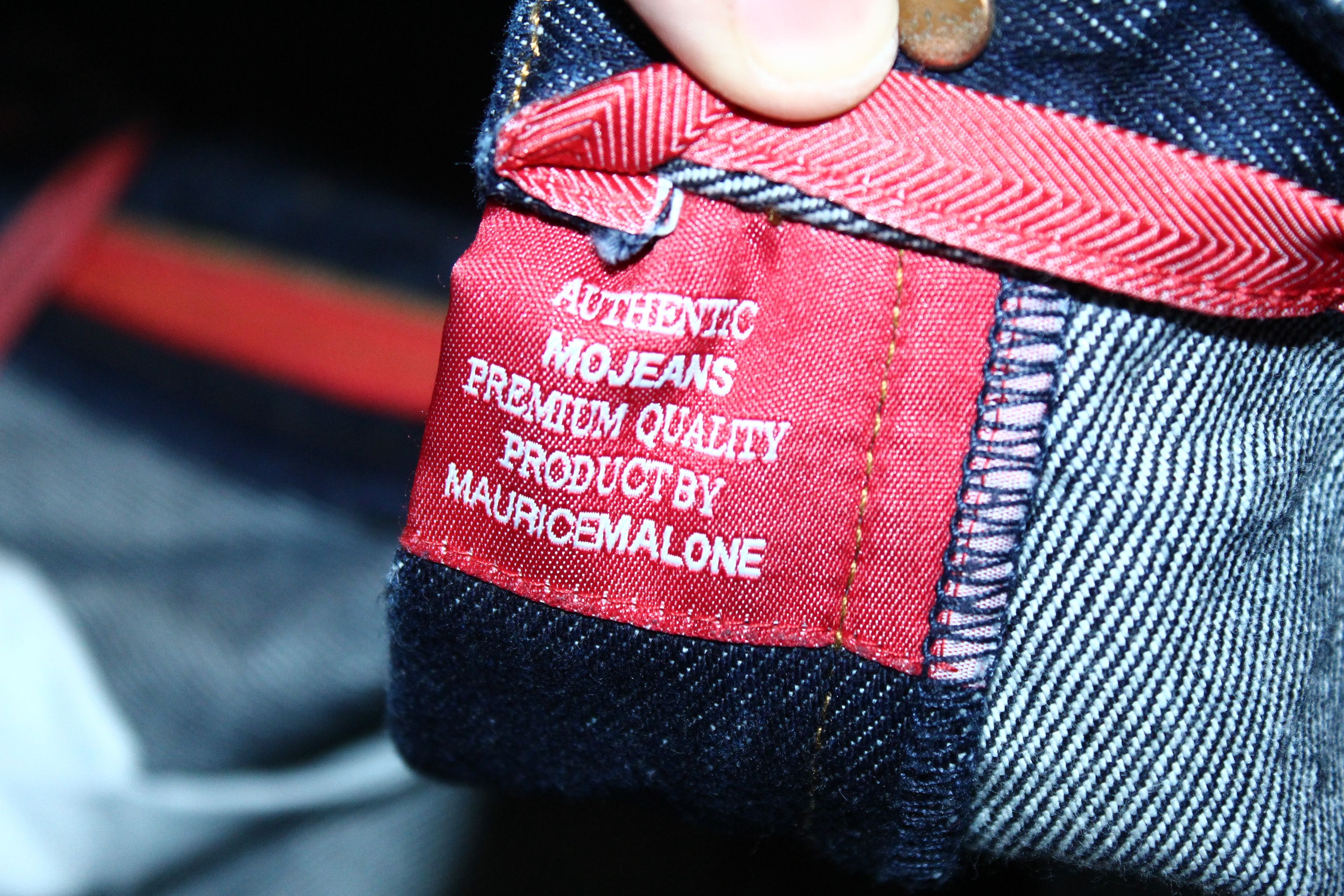 Japanese Brand 💥MO Jeans by Maurice Malone Arc leg OG Bloody art Rap Jeans Size US 36 / EU 52 - 21 Thumbnail