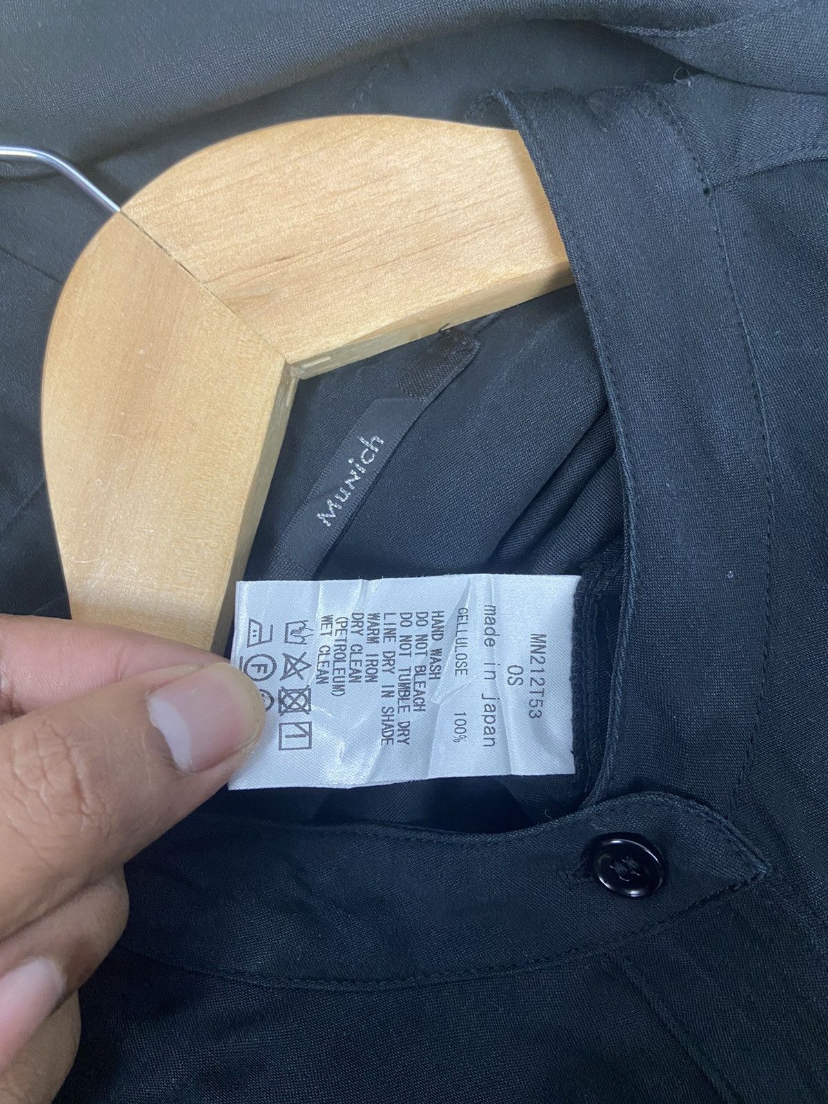 Japanese Brand × Other Munich Japan Black Elegent Os Button UP Cellulose Size ONE SIZE - 7 Thumbnail