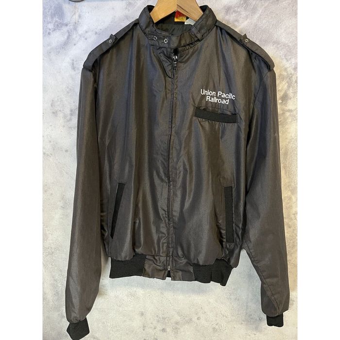 Vintage Vintage Union Pacific Railroad Jacket Mens L Zip Dunbrooke