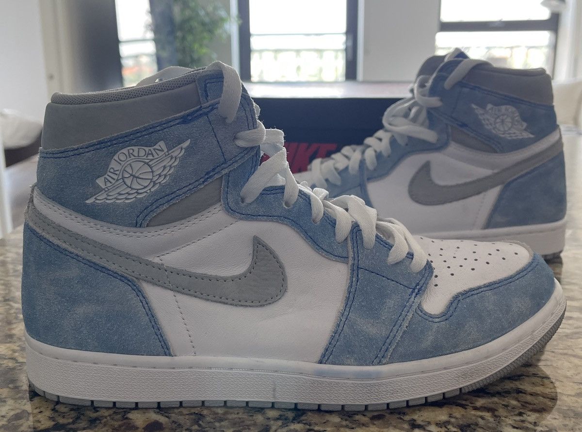 Jordan Brand × Nike Jordan 1 Retro High Hyper Royal Smoke Grey- Gently Used Size US 9.5 / EU 42-43 - 14 Thumbnail