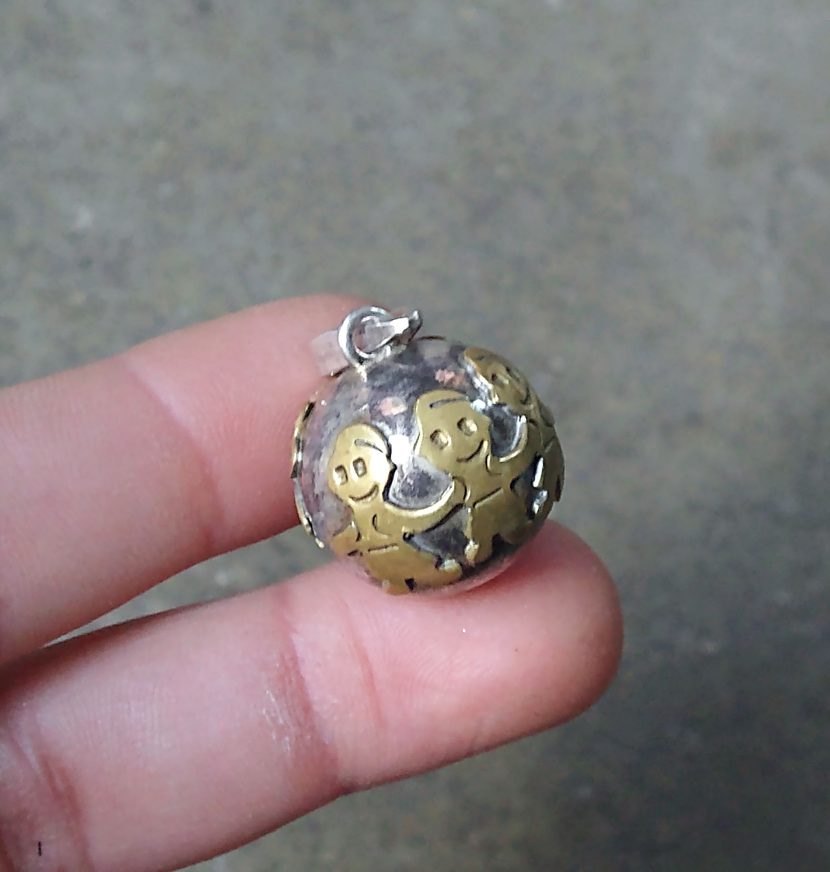 Jewelry Vintage Sterling Silver Pendant Chime Bell World Peace 13.9g Size ONE SIZE - 8 Thumbnail