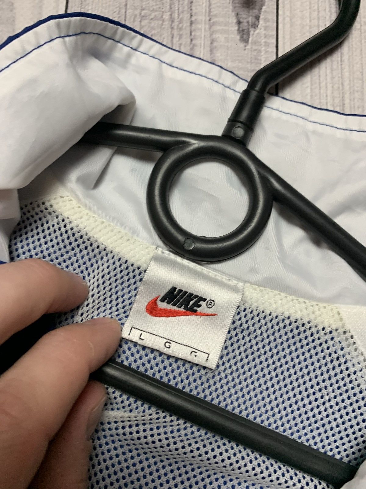 Nike × Vintage Vintage Nike track jacket Court challenge size L logo swoosh Size US L / EU 52-54 / 3 - 3 Thumbnail