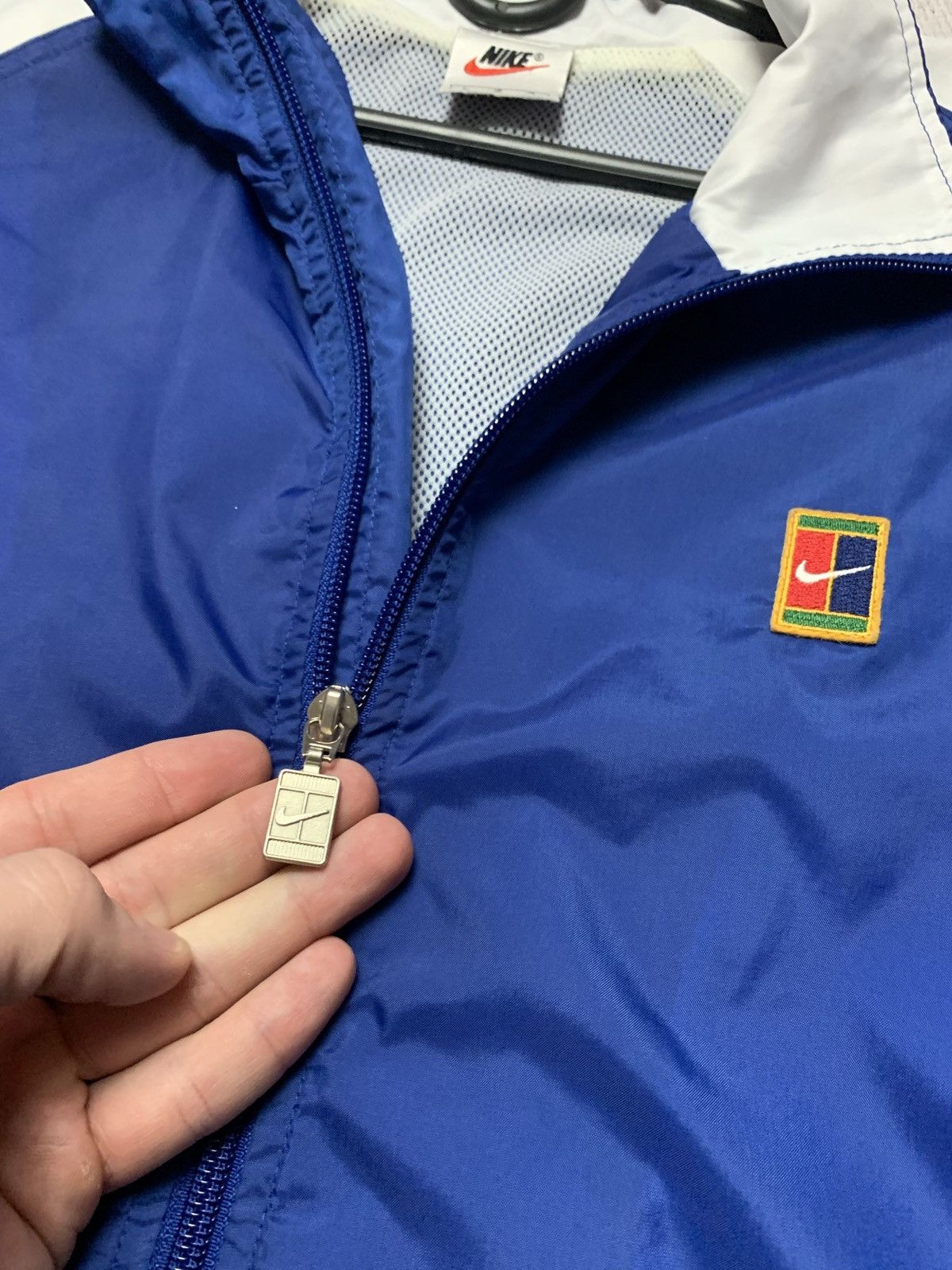 Nike × Vintage Vintage Nike track jacket Court challenge size L logo swoosh Size US L / EU 52-54 / 3 - 5 Thumbnail