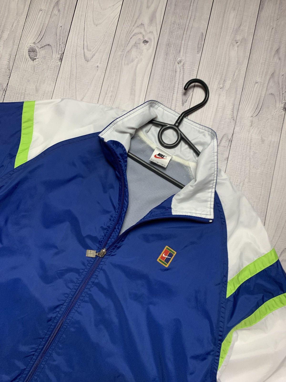 Nike × Vintage Vintage Nike track jacket Court challenge size L logo swoosh Size US L / EU 52-54 / 3 - 2 Thumbnail