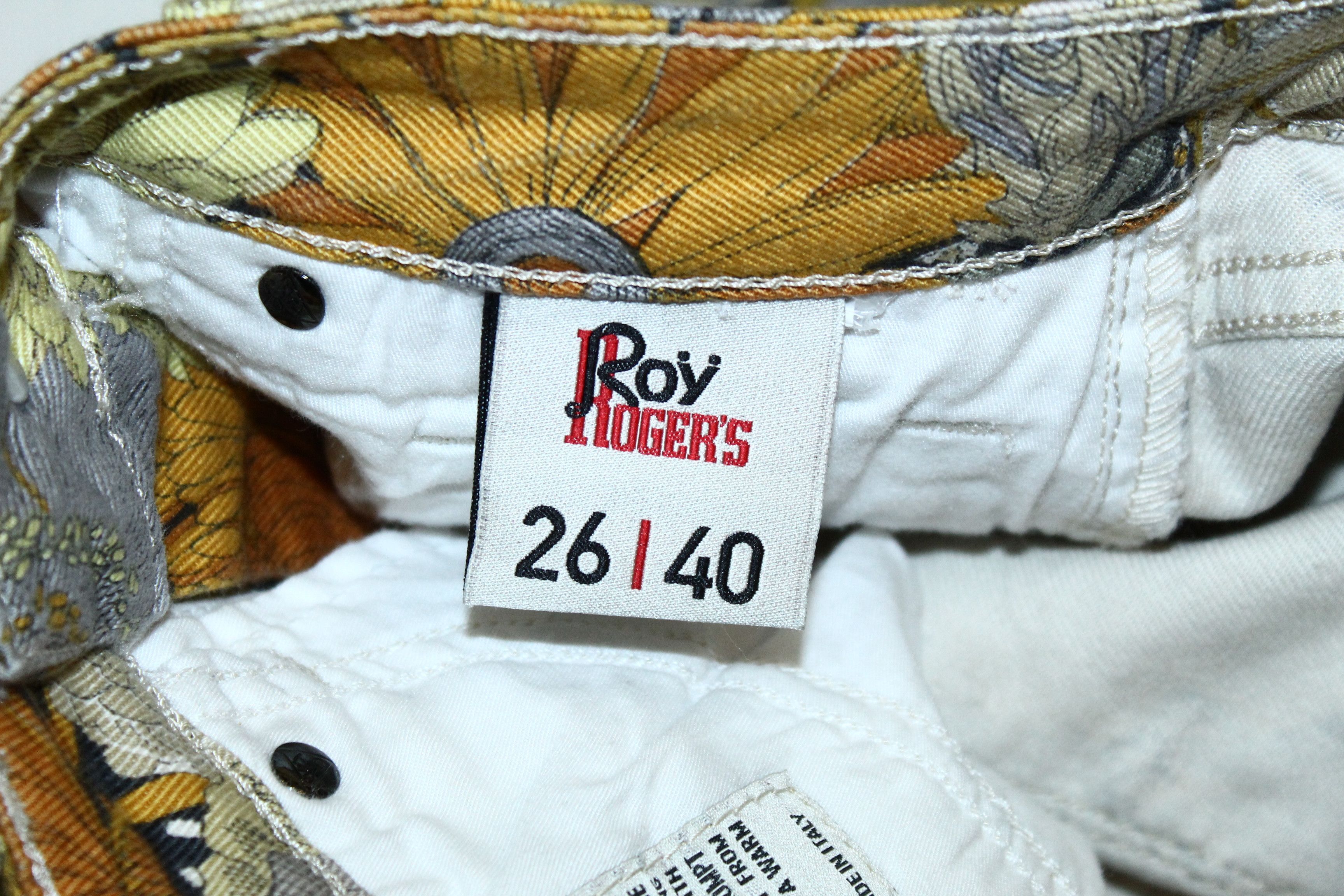 Roy Denim Roy Rogers slim fit floral printed stretch denim jeans Size 27" / US 4 / IT 40 - 7 Thumbnail