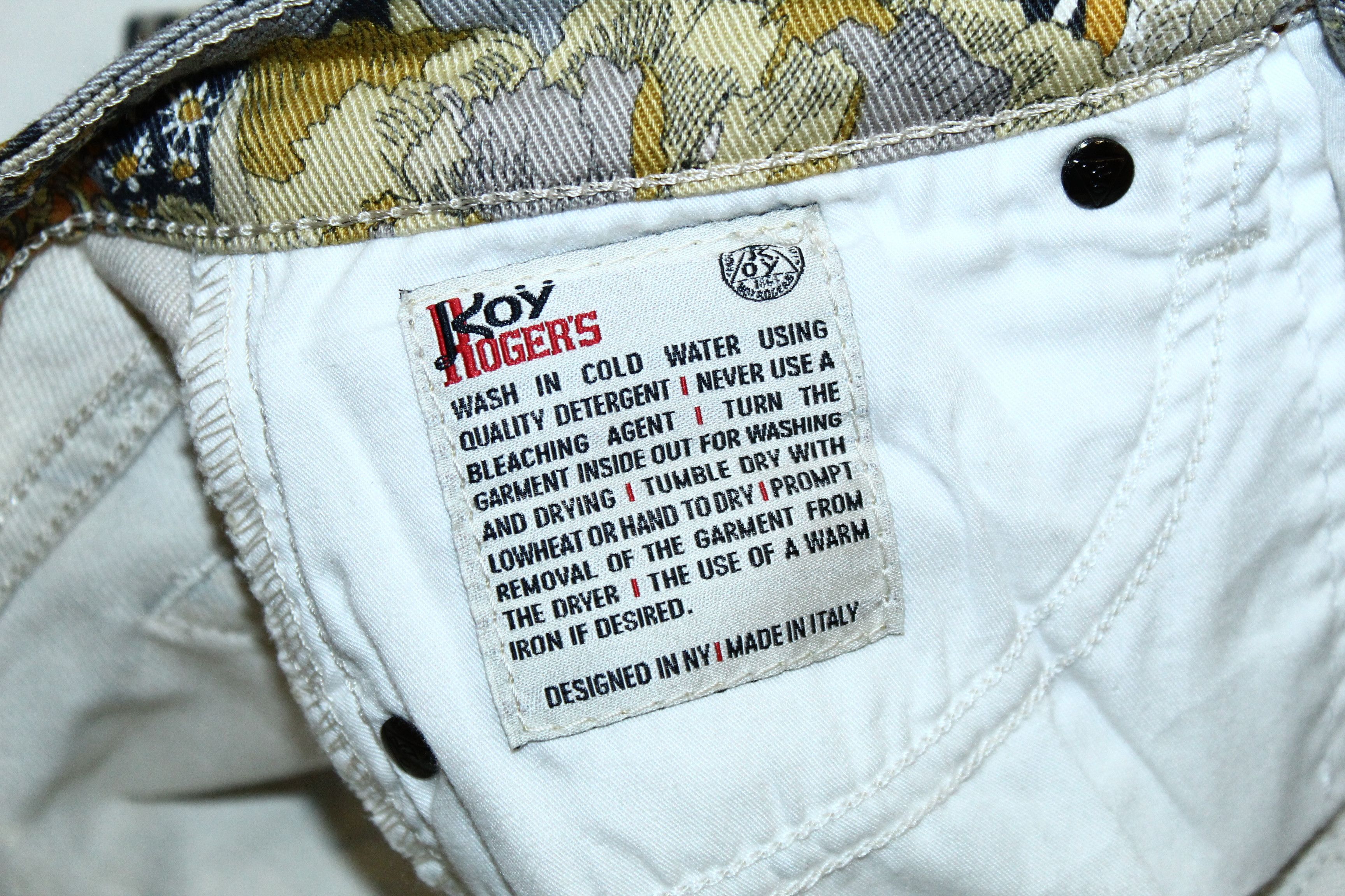 Roy Denim Roy Rogers slim fit floral printed stretch denim jeans Size 27" / US 4 / IT 40 - 3 Thumbnail