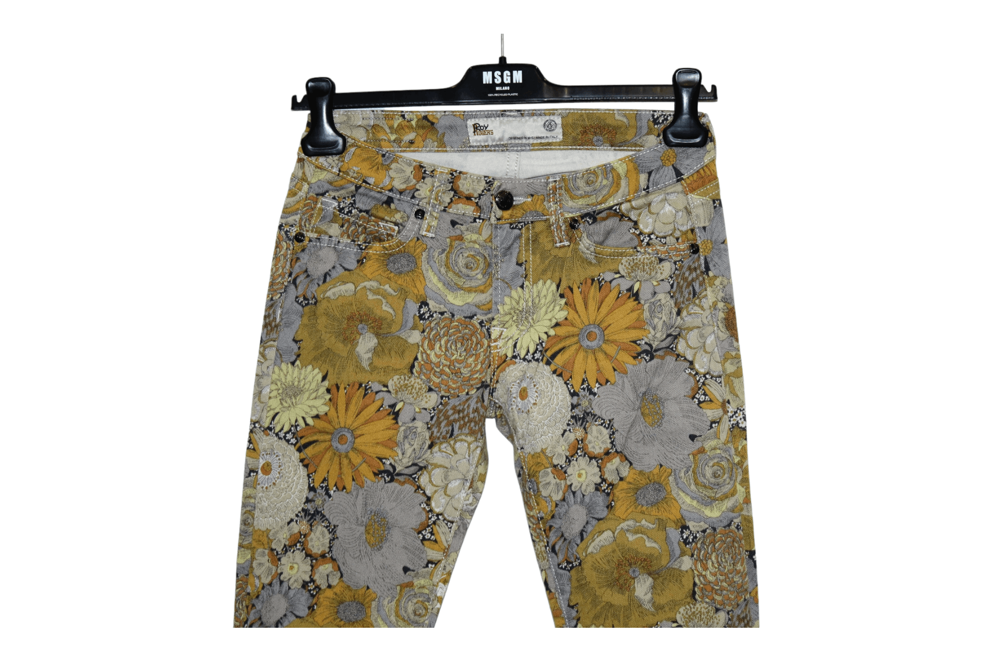 Roy Denim Roy Rogers slim fit floral printed stretch denim jeans Size 27" / US 4 / IT 40 - 8 Thumbnail