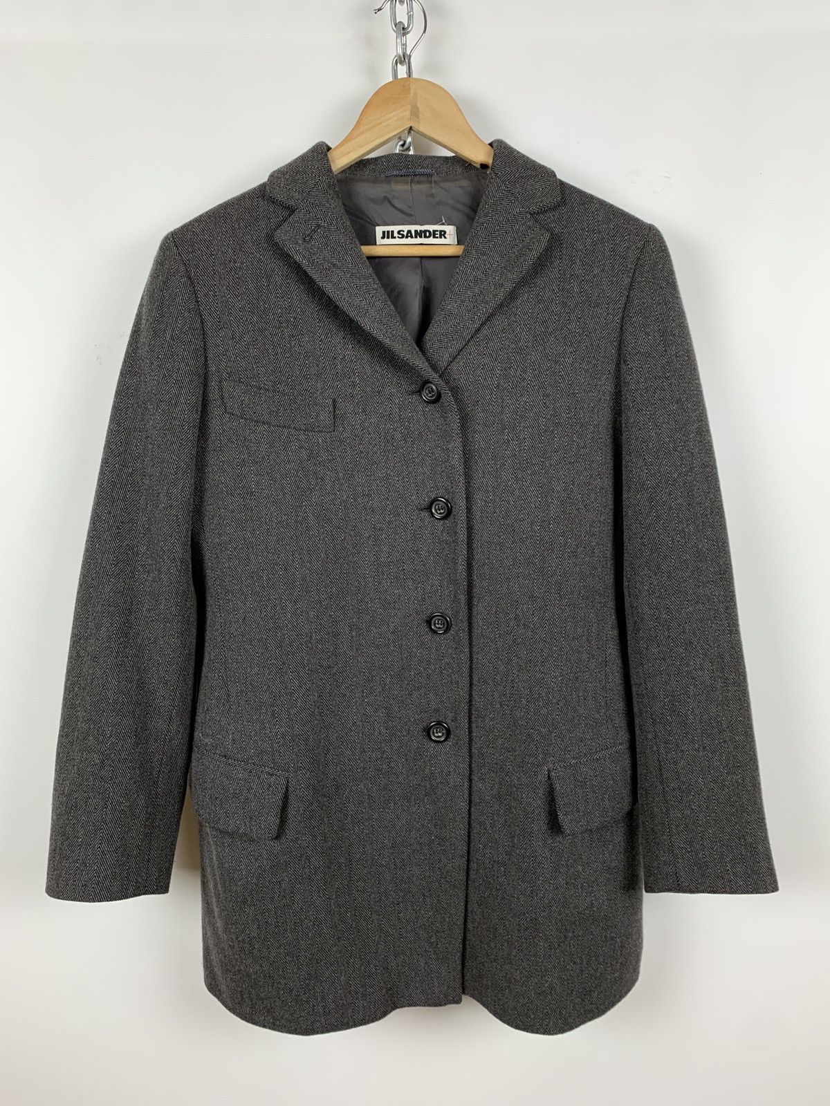 Jil Sander Vintage Jil Sander + Women’s Cashmere Coat Size S / US 4 / IT 40 - 1 Thumbnail