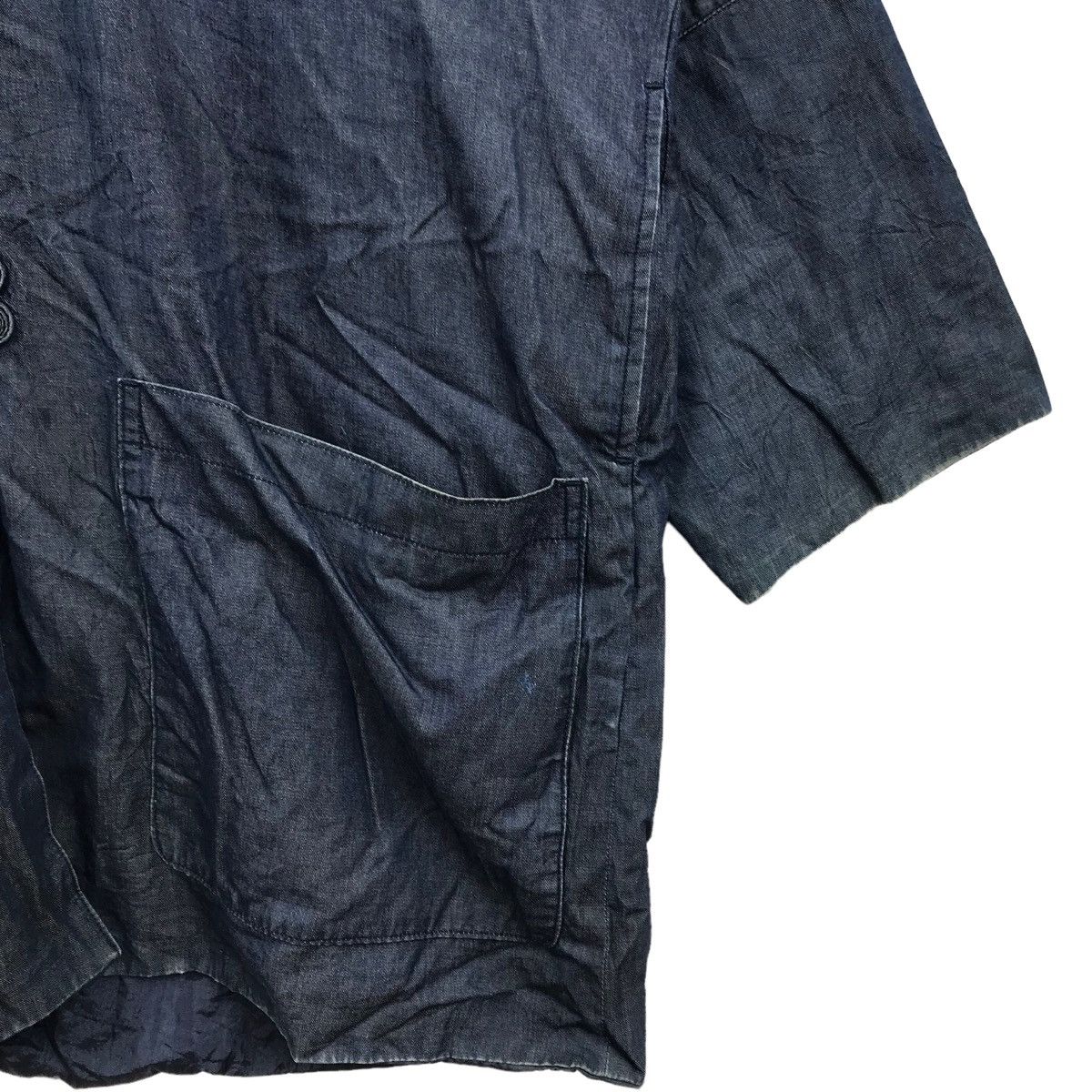Indigo × Japanese Brand × Vintage Vintage BEE Jacket Pure Indigo Japanese Traditional Style Size US XL / EU 56 / 4 - 3 Thumbnail