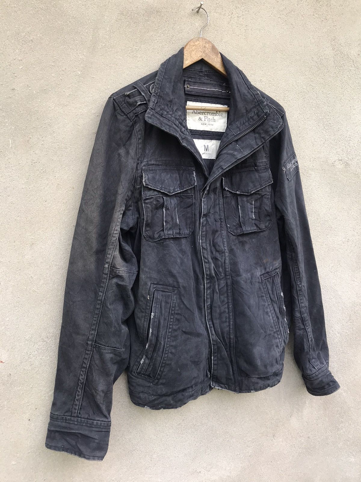 Abercrombie & Fitch RARE VINTAGE 90s Abercombie & Fitch Workwear Sun Faded Jckt Size US M / EU 48-50 / 2 - 4 Thumbnail