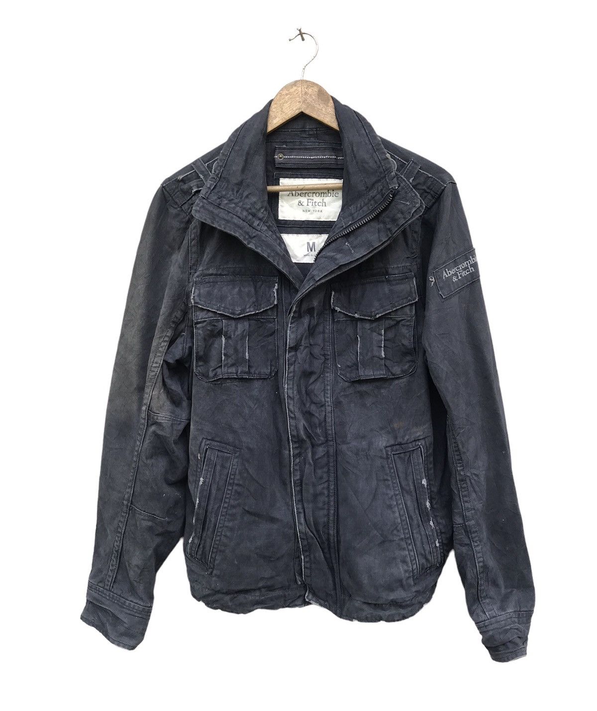 Abercrombie & Fitch RARE VINTAGE 90s Abercombie & Fitch Workwear Sun Faded Jckt Size US M / EU 48-50 / 2 - 1 Thumbnail