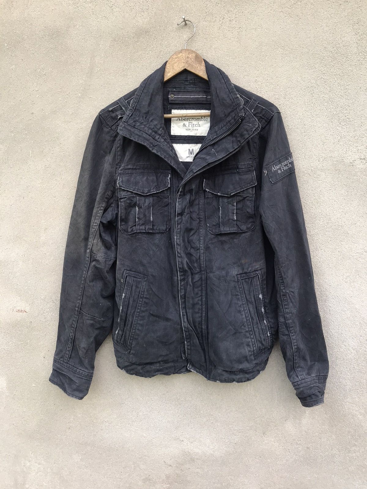 Abercrombie & Fitch RARE VINTAGE 90s Abercombie & Fitch Workwear Sun Faded Jckt Size US M / EU 48-50 / 2 - 2 Thumbnail