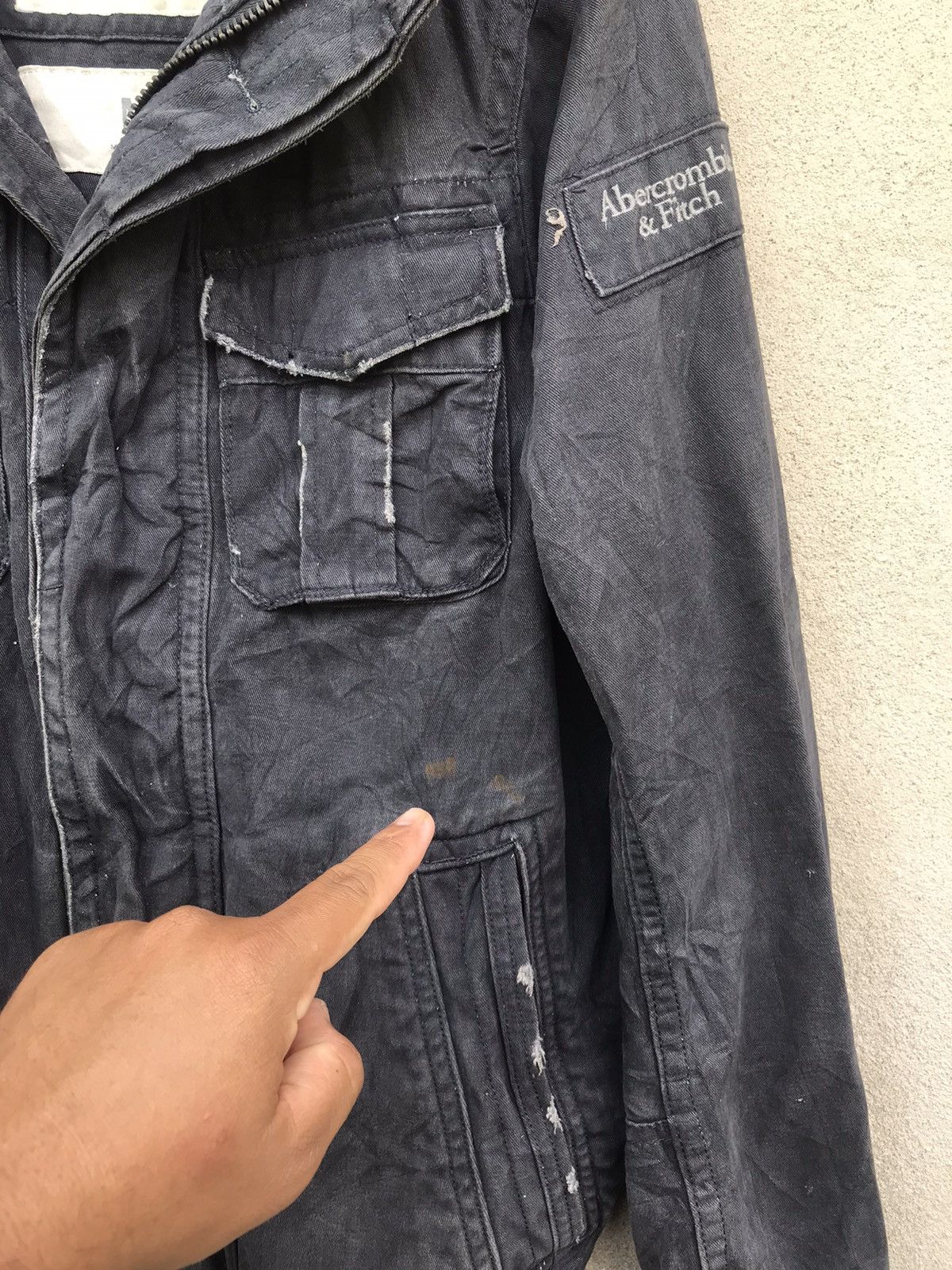 Abercrombie & Fitch RARE VINTAGE 90s Abercombie & Fitch Workwear Sun Faded Jckt Size US M / EU 48-50 / 2 - 9 Thumbnail