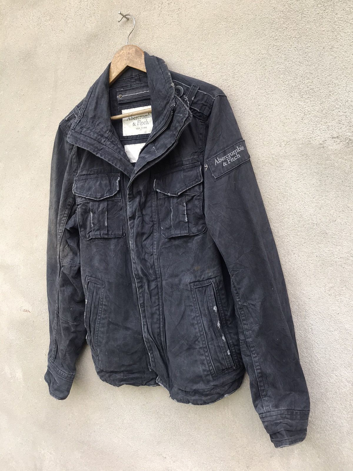 Abercrombie & Fitch RARE VINTAGE 90s Abercombie & Fitch Workwear Sun Faded Jckt Size US M / EU 48-50 / 2 - 3 Thumbnail