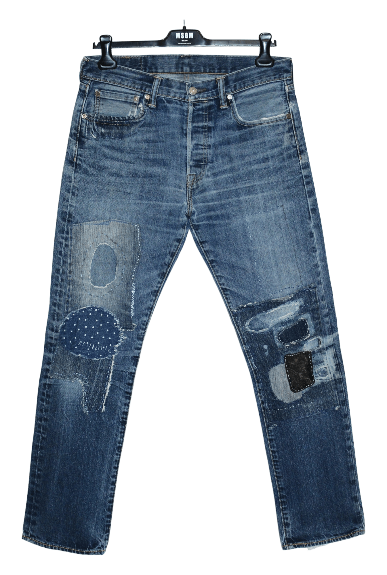 パンツ KAPITAL BORO DENIM PATCHWORK CHAPS PANTS KAPITAL Boro Denim