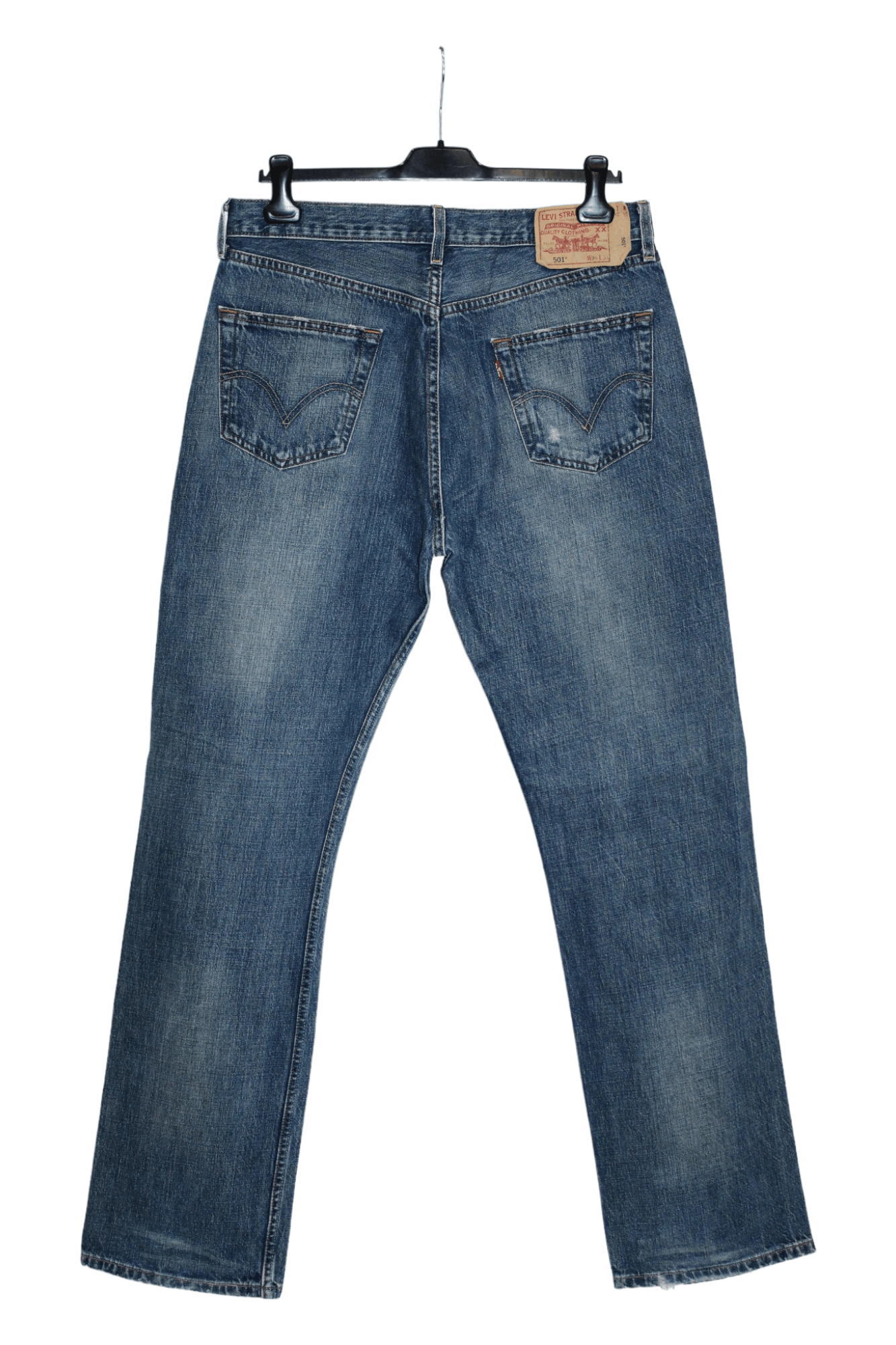 Levi's Vintage Clothing RARE💥VTG Levi's Boro Sashiko Patchwork Faded Denim Jeans Size US 34 / EU 50 - 2 Thumbnail