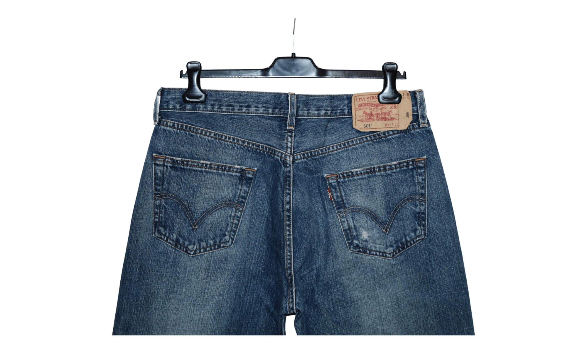 Levi's Vintage Clothing RARE💥VTG Levi's Boro Sashiko Patchwork Faded Denim Jeans Size US 34 / EU 50 - 5 Thumbnail