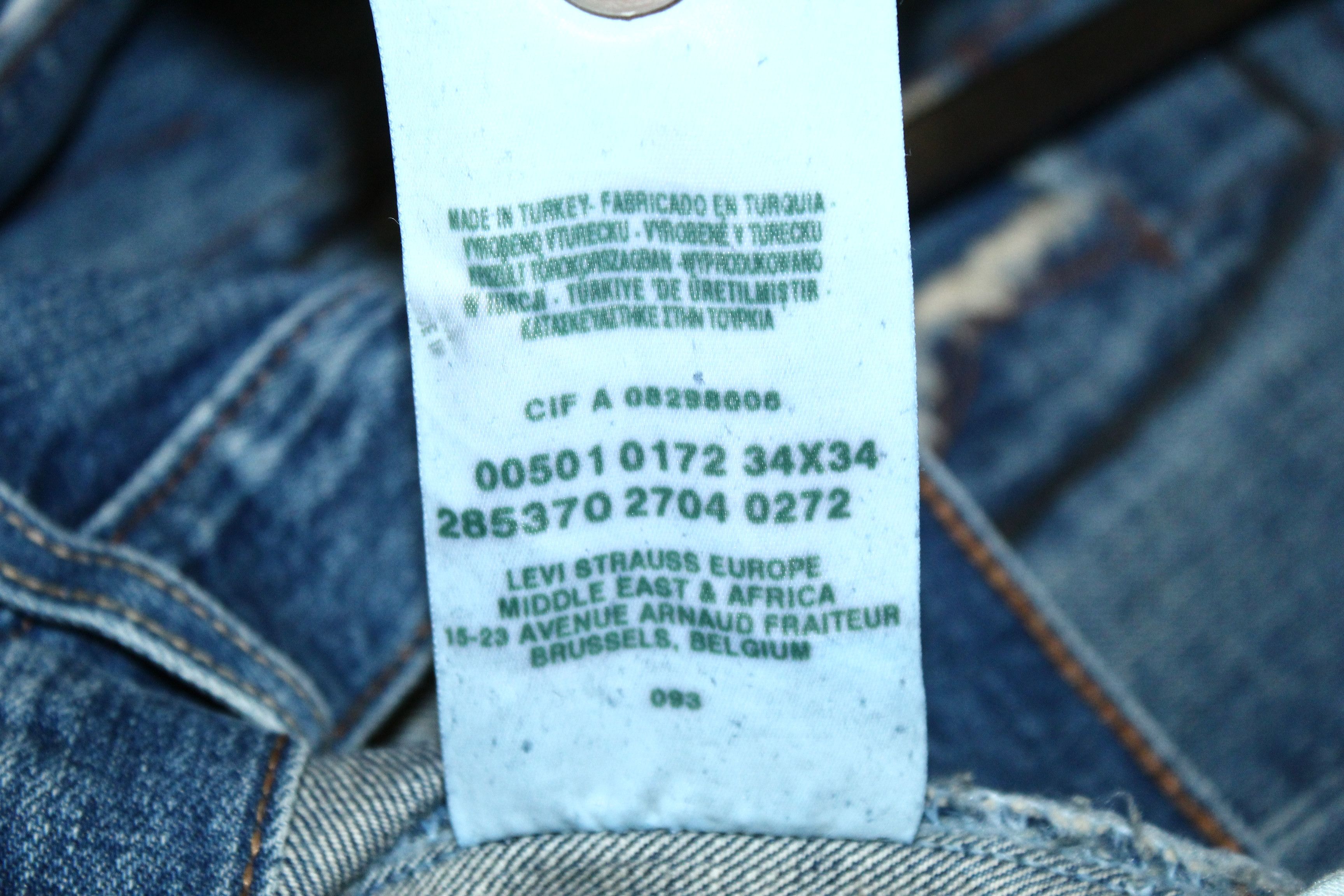 Levi's Vintage Clothing RARE💥VTG Levi's Boro Sashiko Patchwork Faded Denim Jeans Size US 34 / EU 50 - 7 Thumbnail