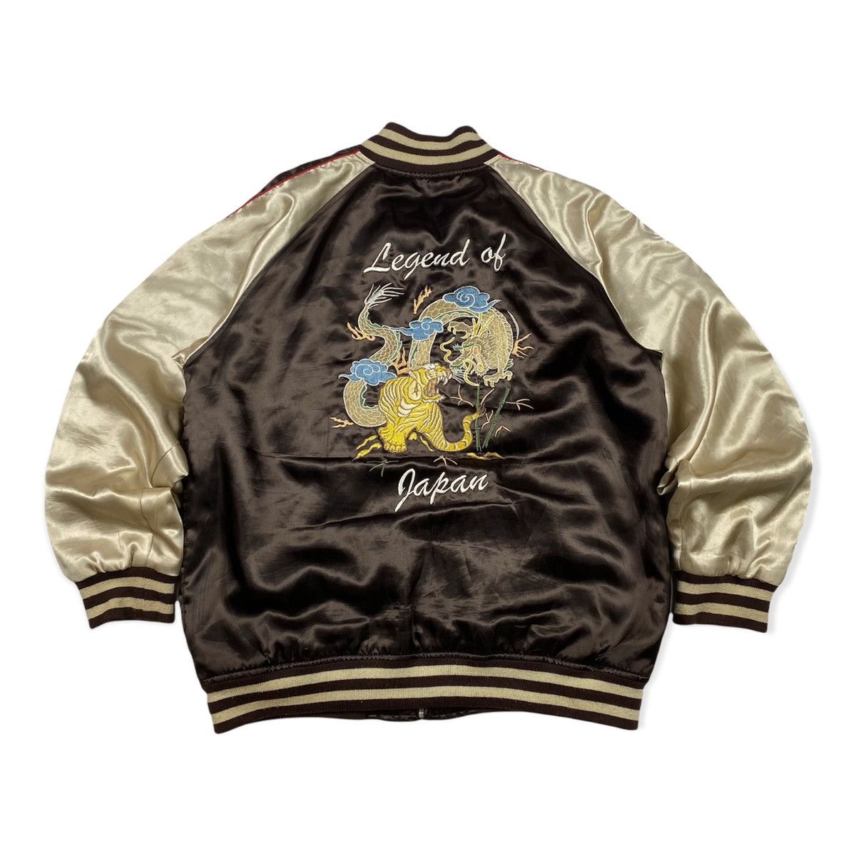 Japanese Brand Vintage Japanese Traditional Nylon Jacket Dragon Tiger Hype Size US L / EU 52-54 / 3 - 2 Thumbnail
