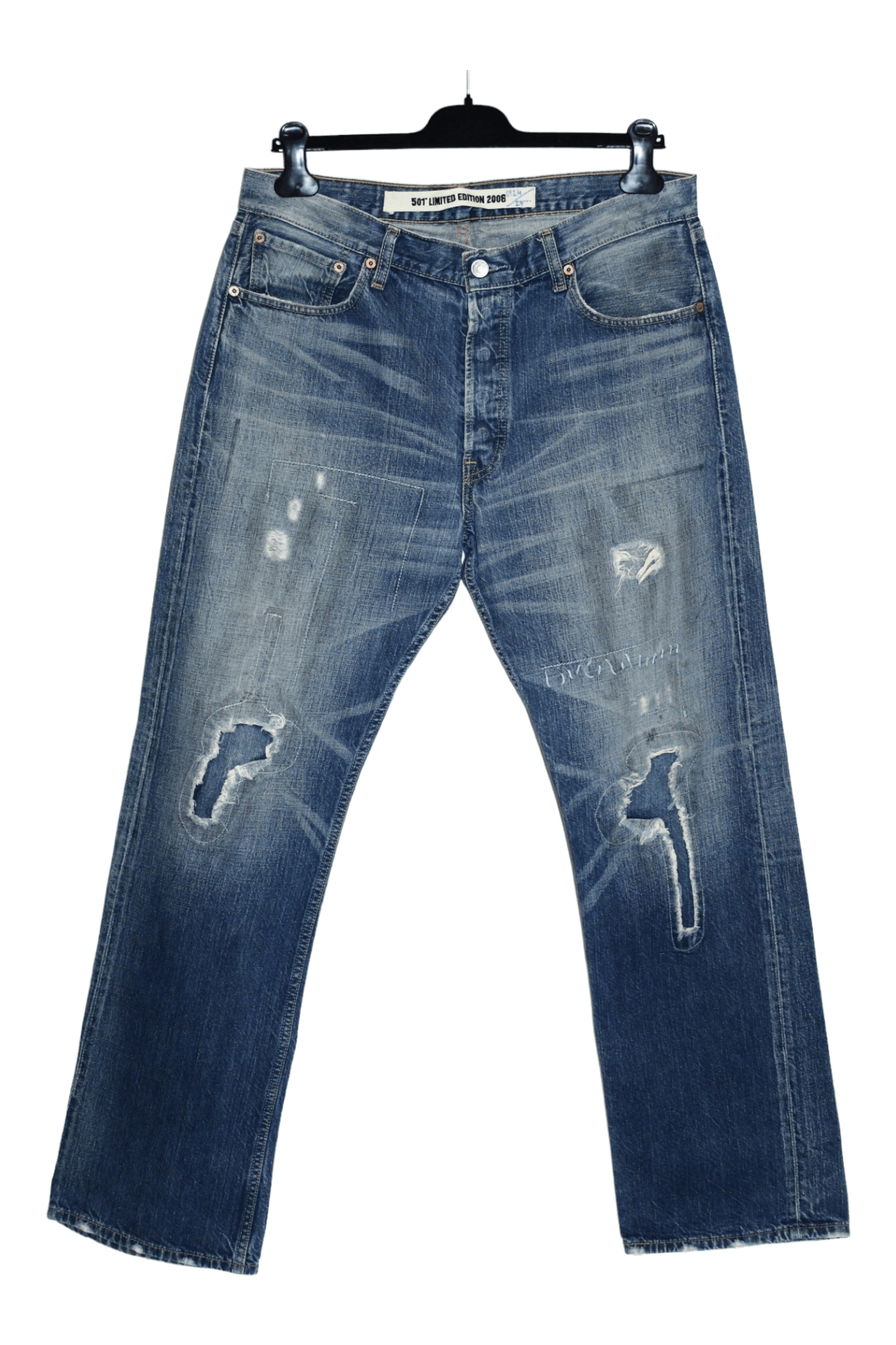 Levi's RARE💥Levi’s 501 limited edition 2006 distressed jeans Size US 34 / EU 50 - 12 Thumbnail