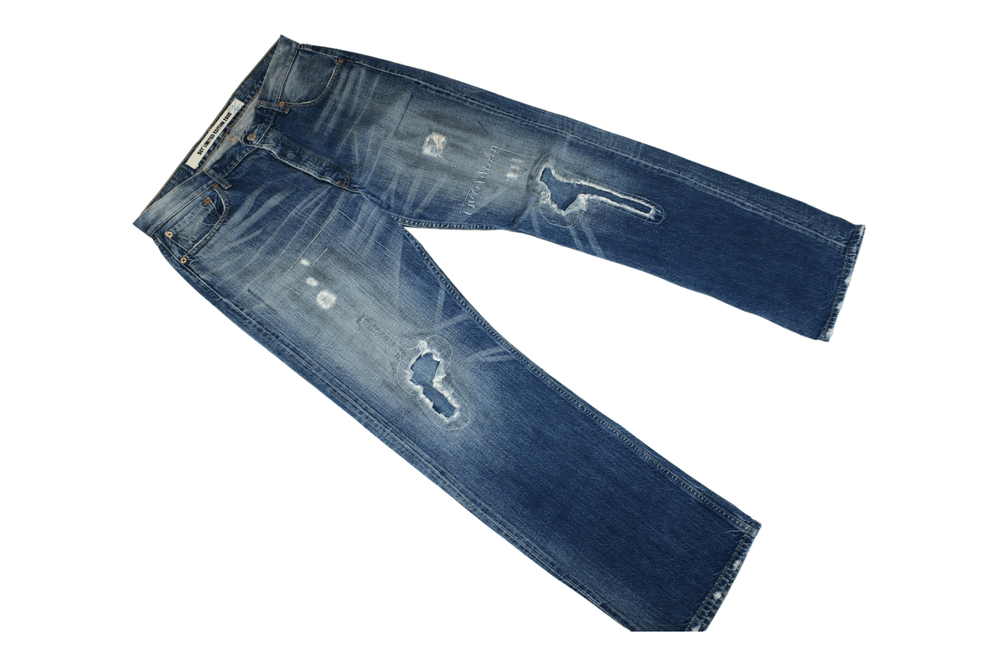 Levi's RARE💥Levi’s 501 limited edition 2006 distressed jeans Size US 34 / EU 50 - 7 Thumbnail