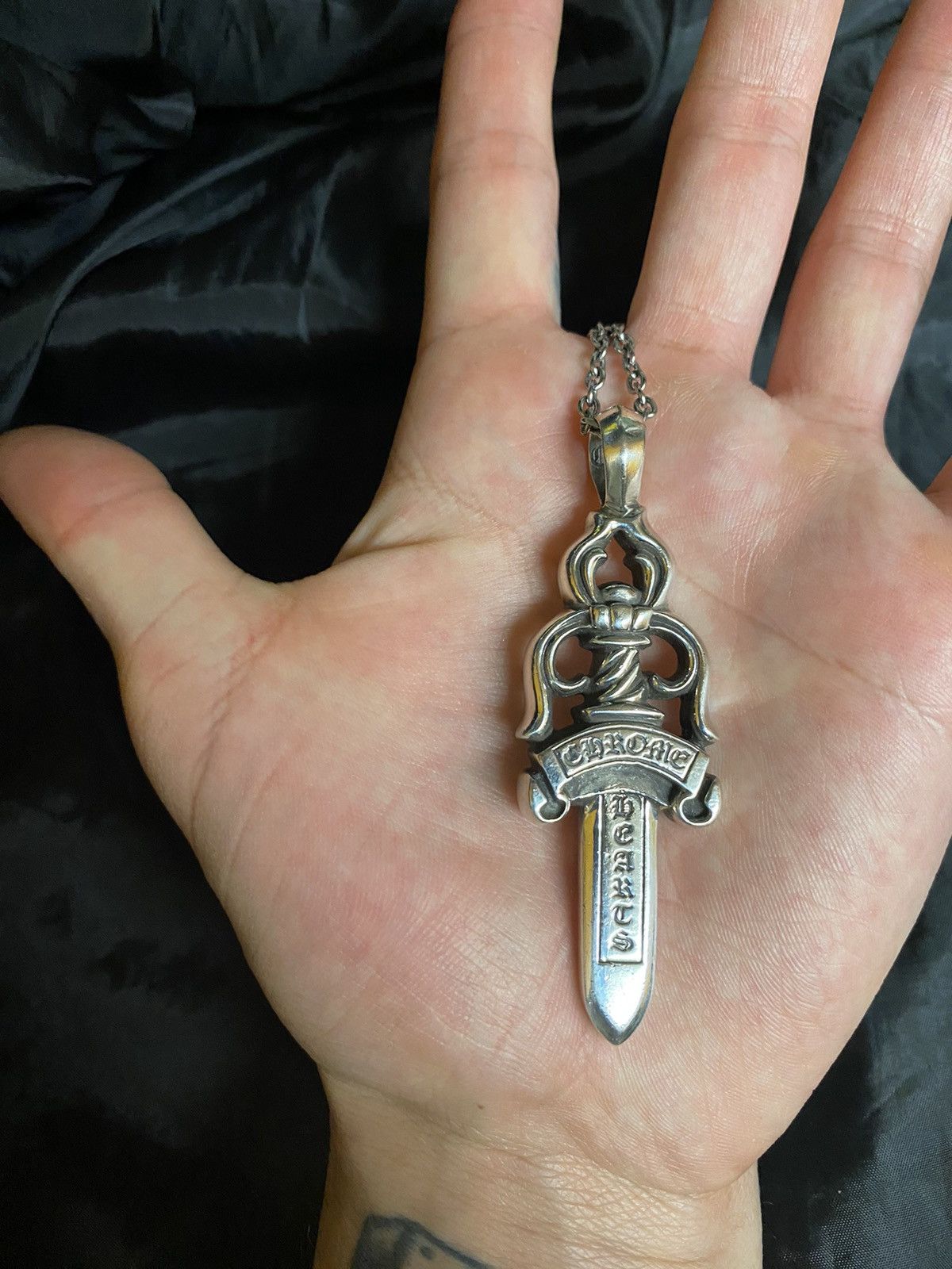 Chrome Hearts Dagger Heart Pendant .925 main image 0